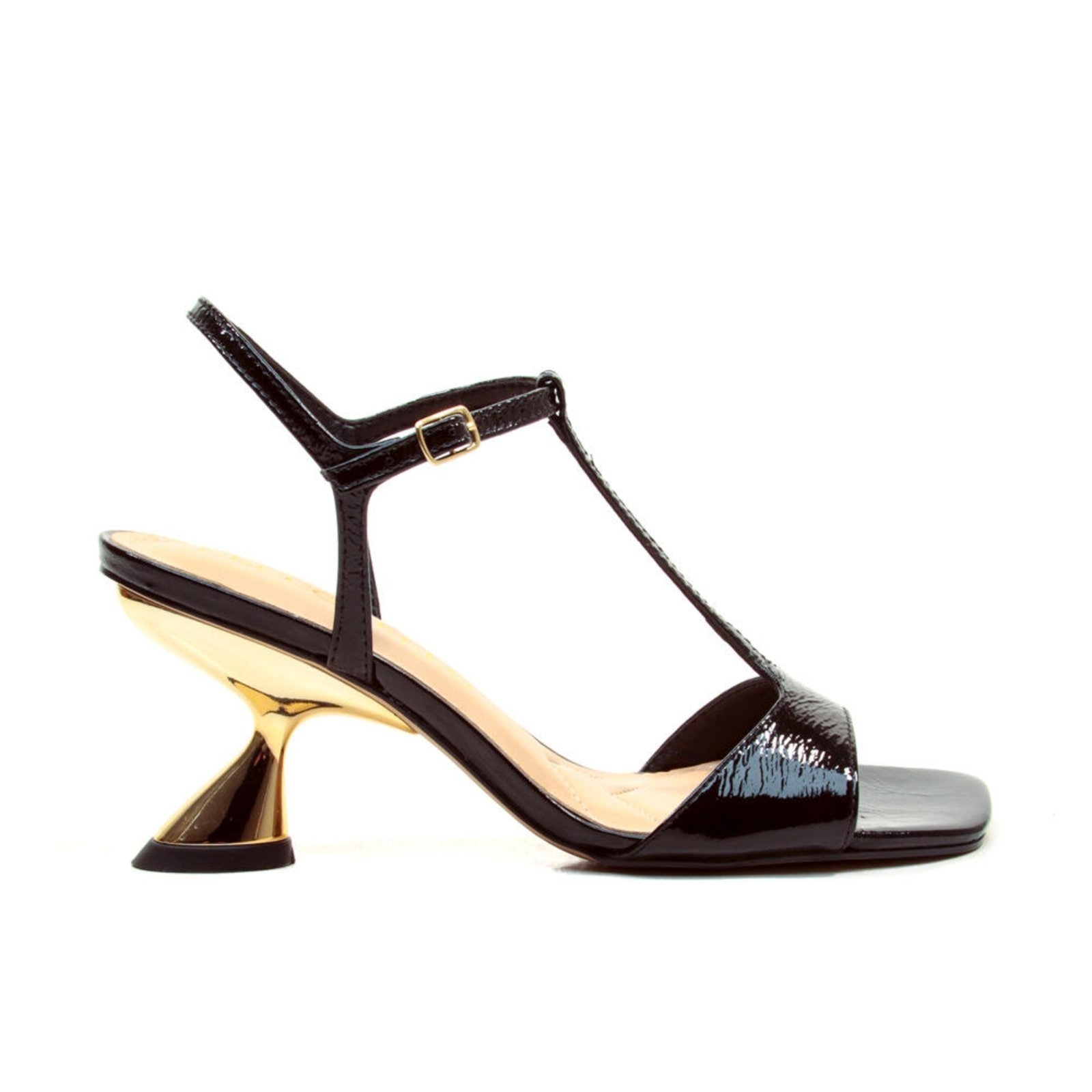 Imagem principal Sandália Couro Salto Médio Cecconello 2656004-5 Cecconello preto