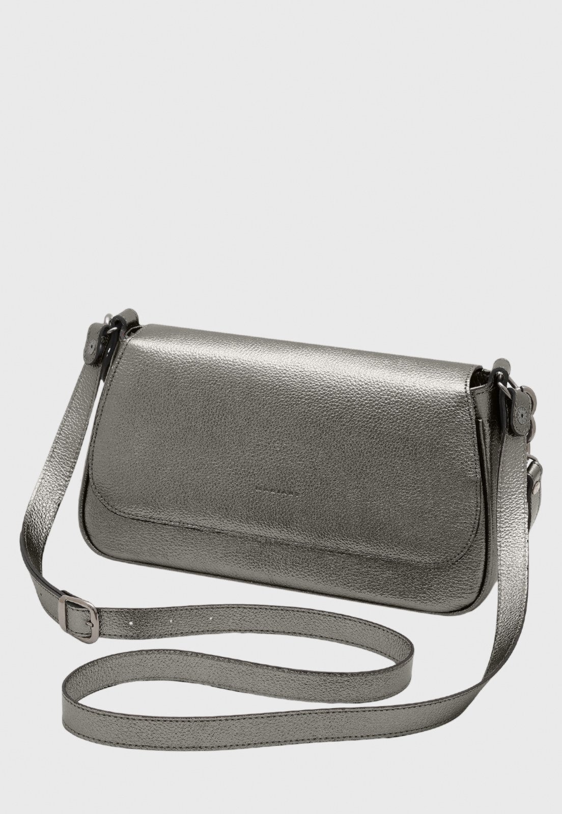 Imagem principal Bolsa Transversal Couro Mariart Mucuripe Onix Mariart prata