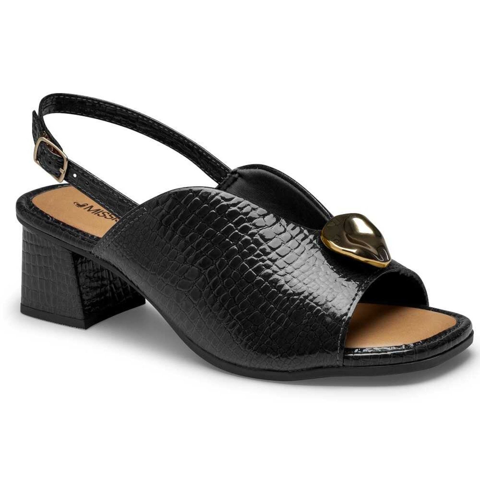 Imagem principal Sandália Feminina Salto Bloco Mississipi MF261 MISSISSIPI preto