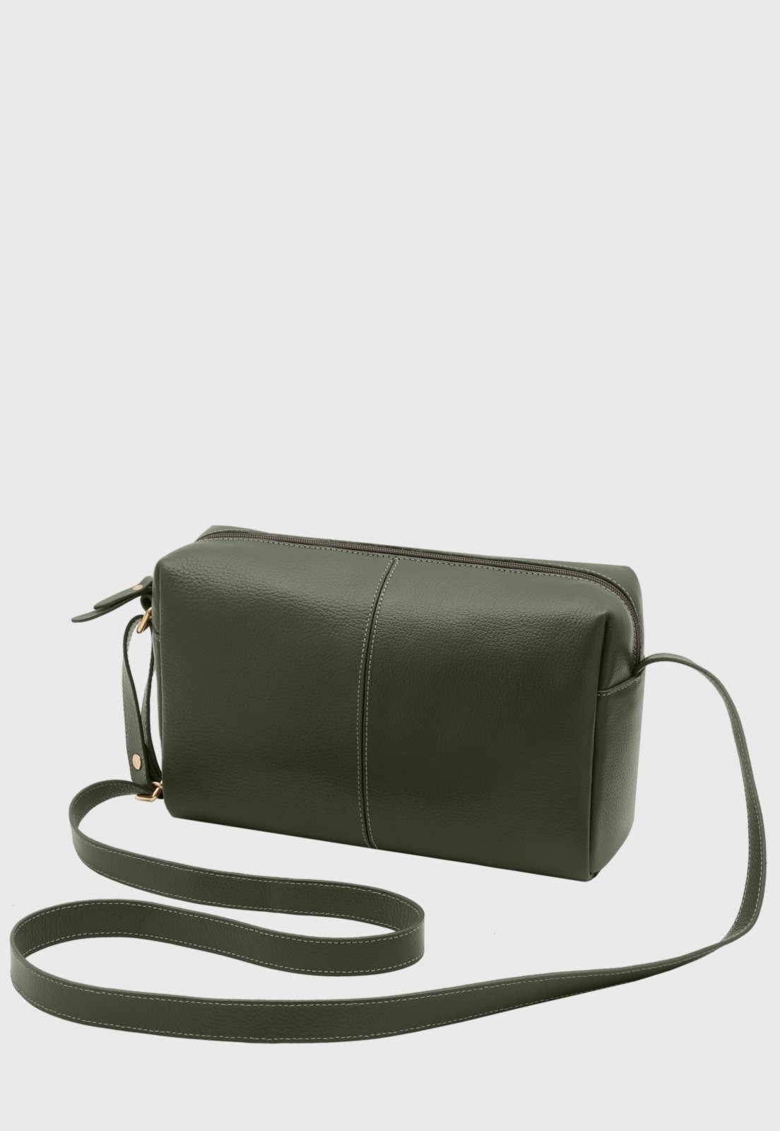 Imagem principal Bolsa Transversal Couro Mariart Capim Verde Army Mariart verde militar