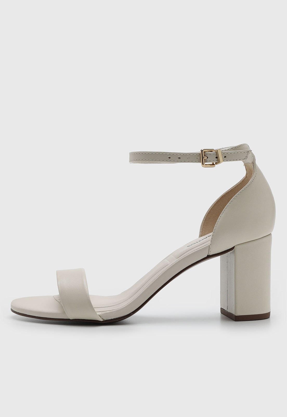 Imagem principal Sandália Feminina Loucos e Santos Salto Bloco Off-White Loucos e Santos off-white white