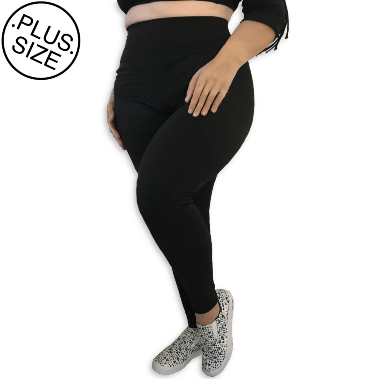 Imagem principal Calça Legging Plus Size Heide Ribeiro Suplex Basic Heide Ribeiro preto