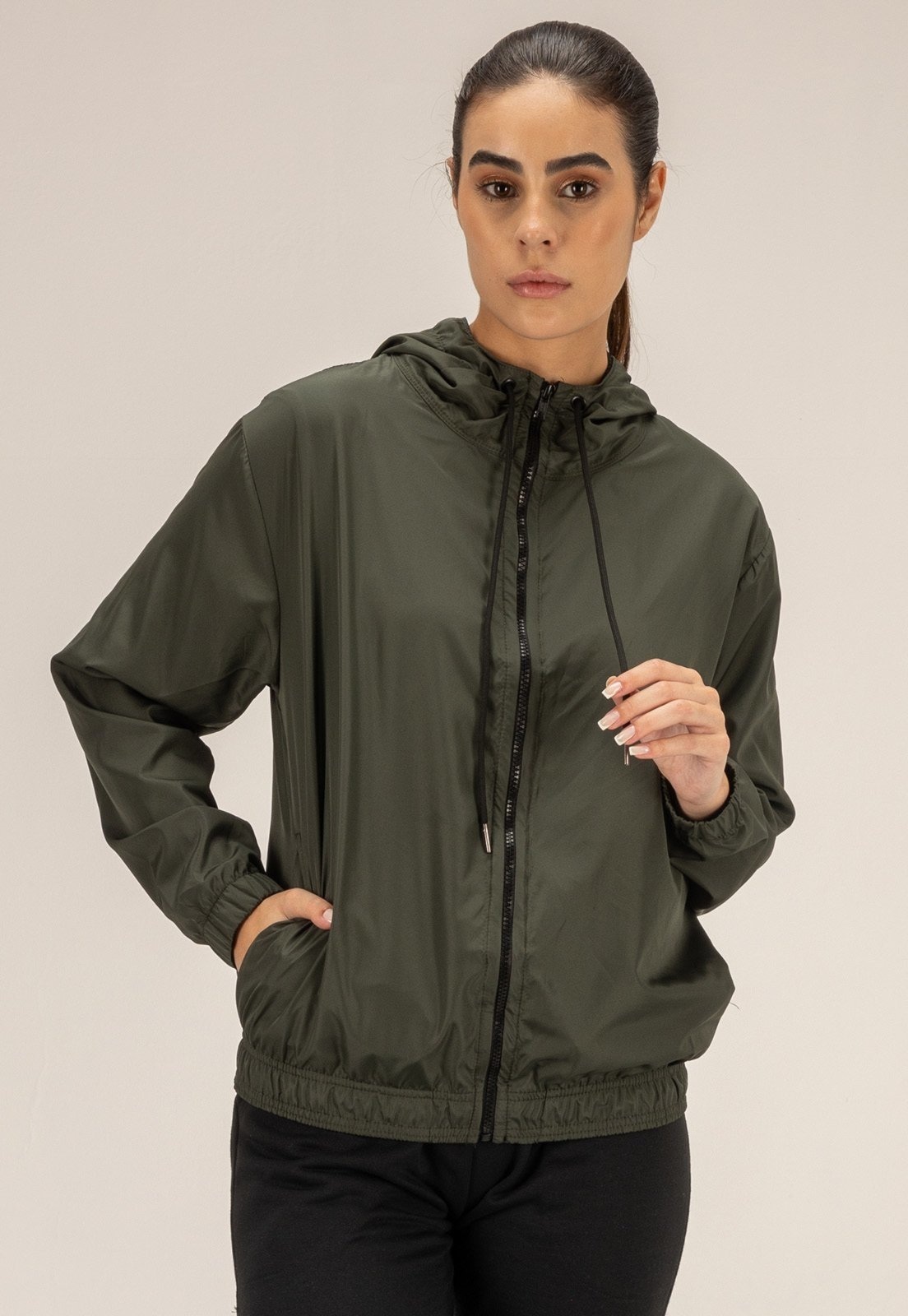 Imagem principal Corta Vento Feminino Classic Dulk verde/verde militar verde