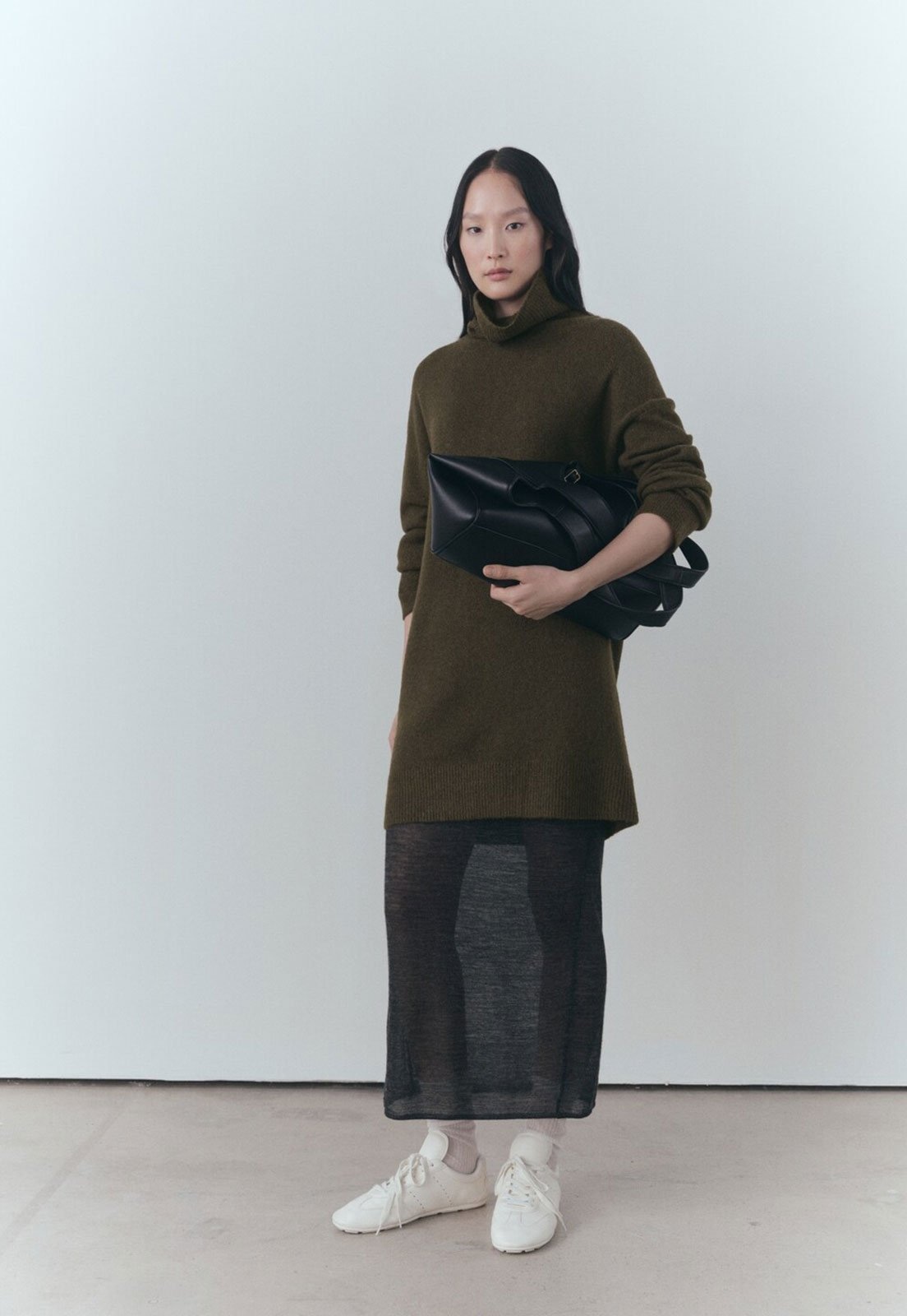 Imagem principal Vestido Mango Curto Malha Fina Mango verde