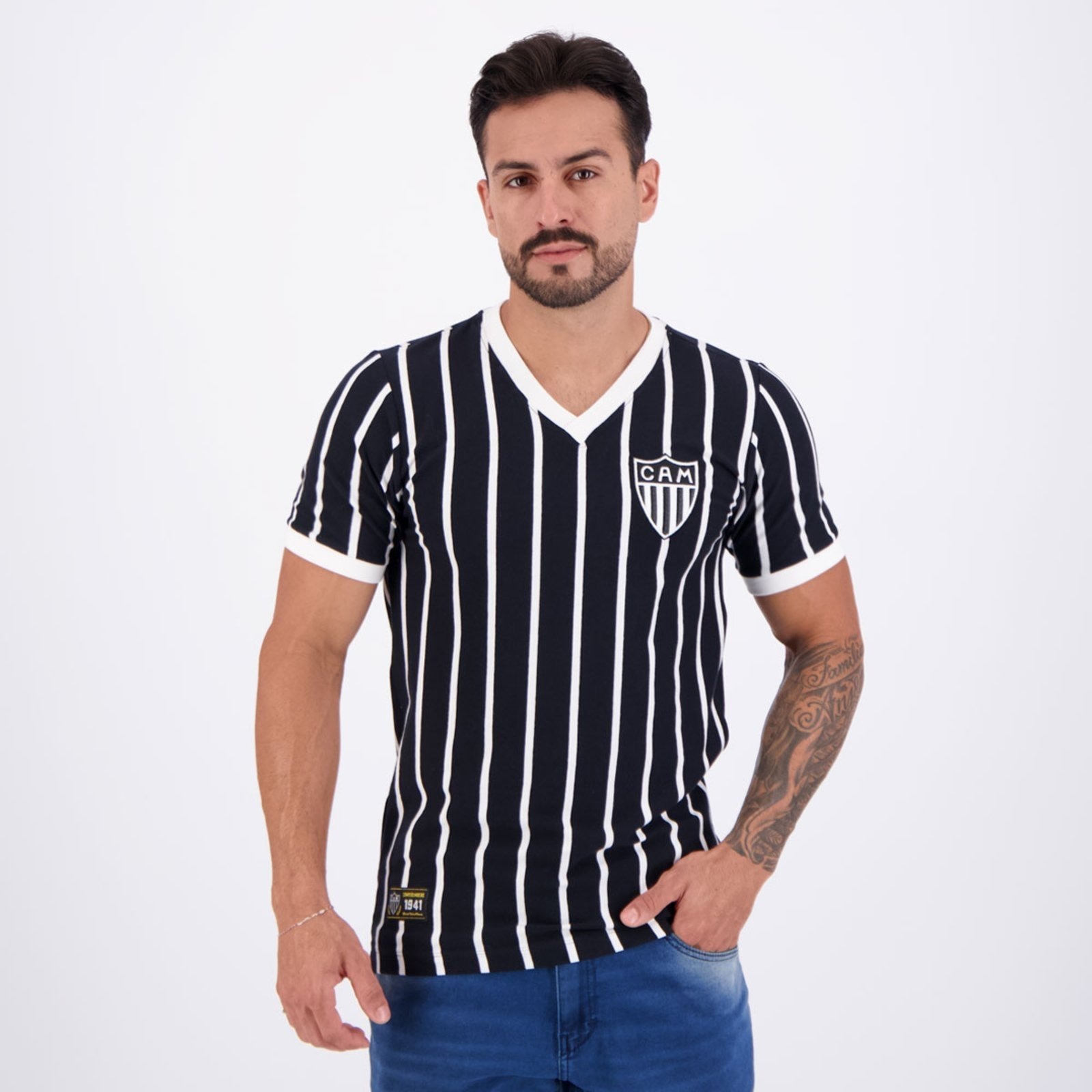 Imagem principal Camisa Atlético Mineiro Retrô 1941 Preta Retrômania preto