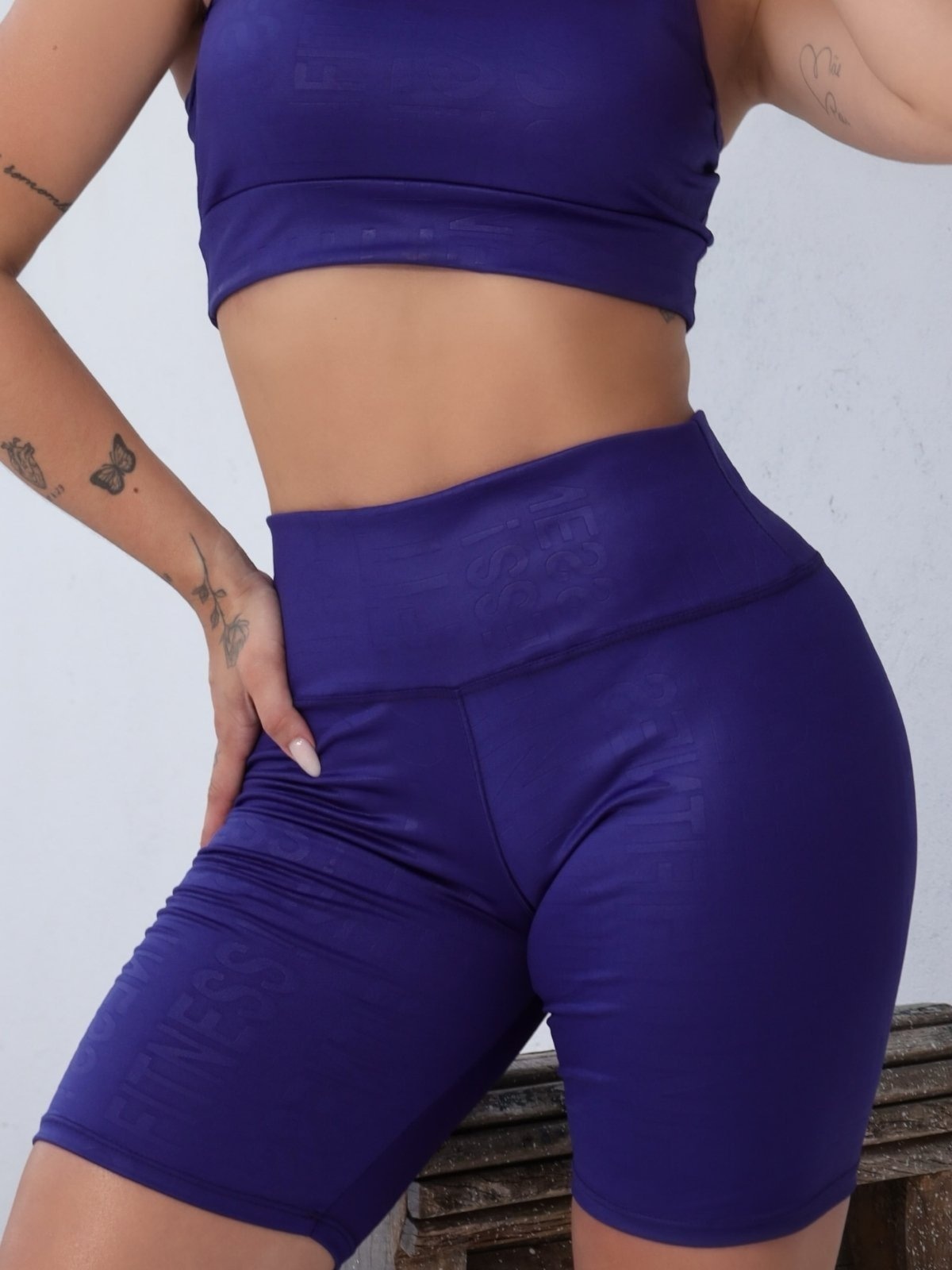 Imagem principal Bermuda Ciclista Feminina Esporte Academia Koenig Suplex Estampa 3D Koenig azul