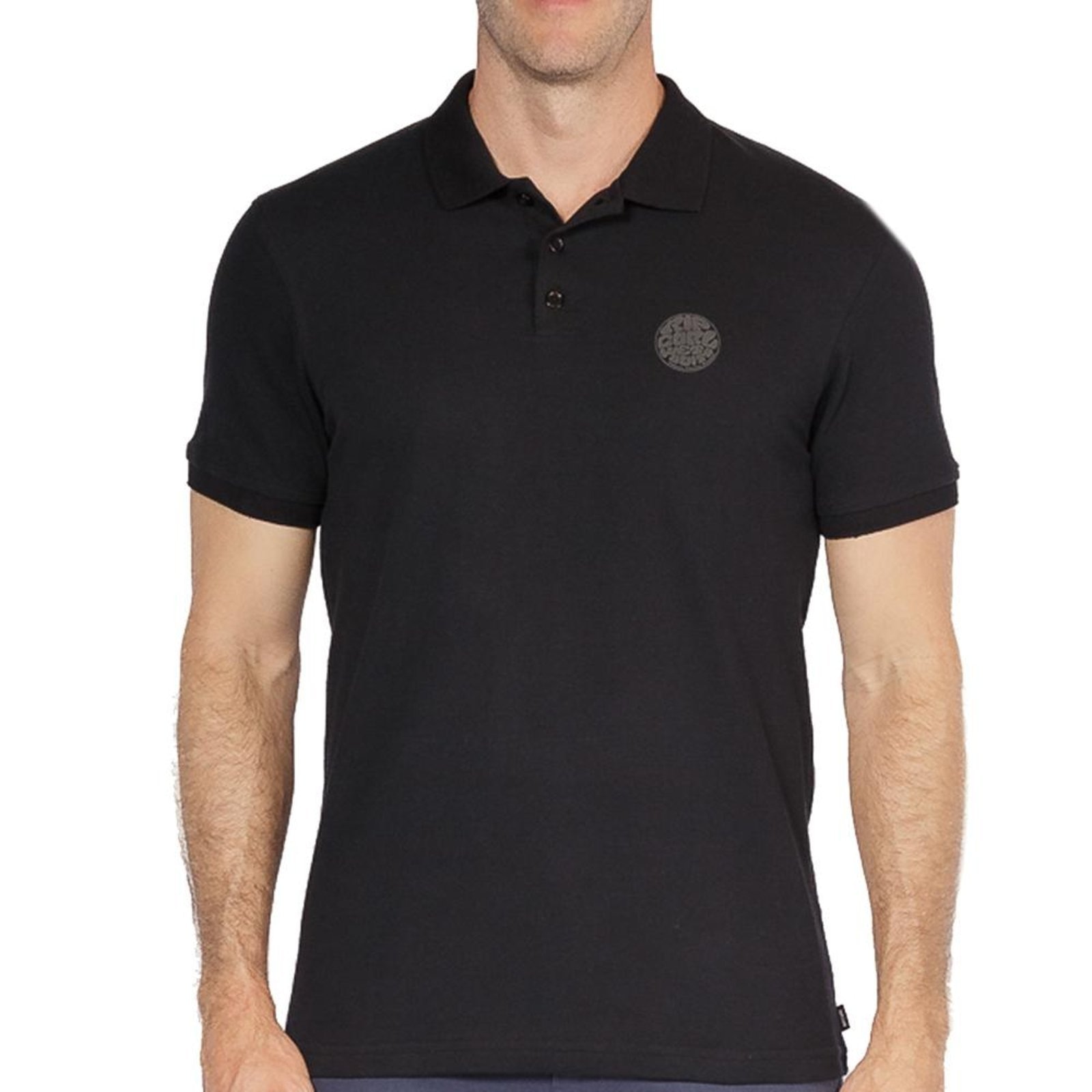 Imagem principal Camisa Rip Curl Polo Wettie SM26 Masculina Black Rip Curl preto black