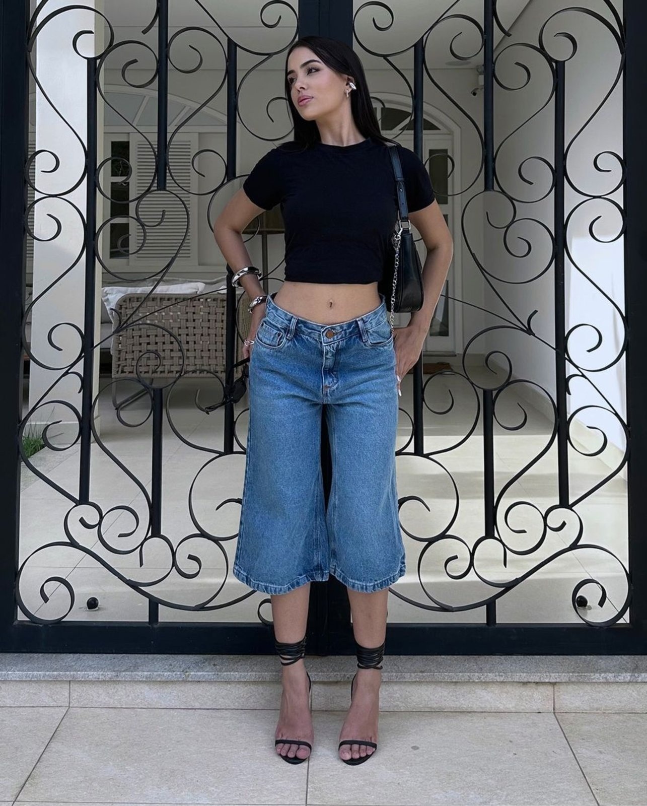 Imagem principal Jorts 25 Feminino Cintura Alta 25119 Sky Médio Consciência jeans