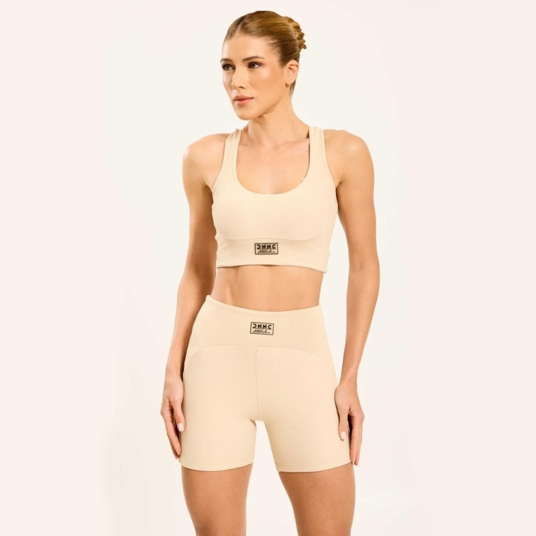 Imagem principal Ribbed Short Bege Camélia Poliamida Donna Carioca off-white