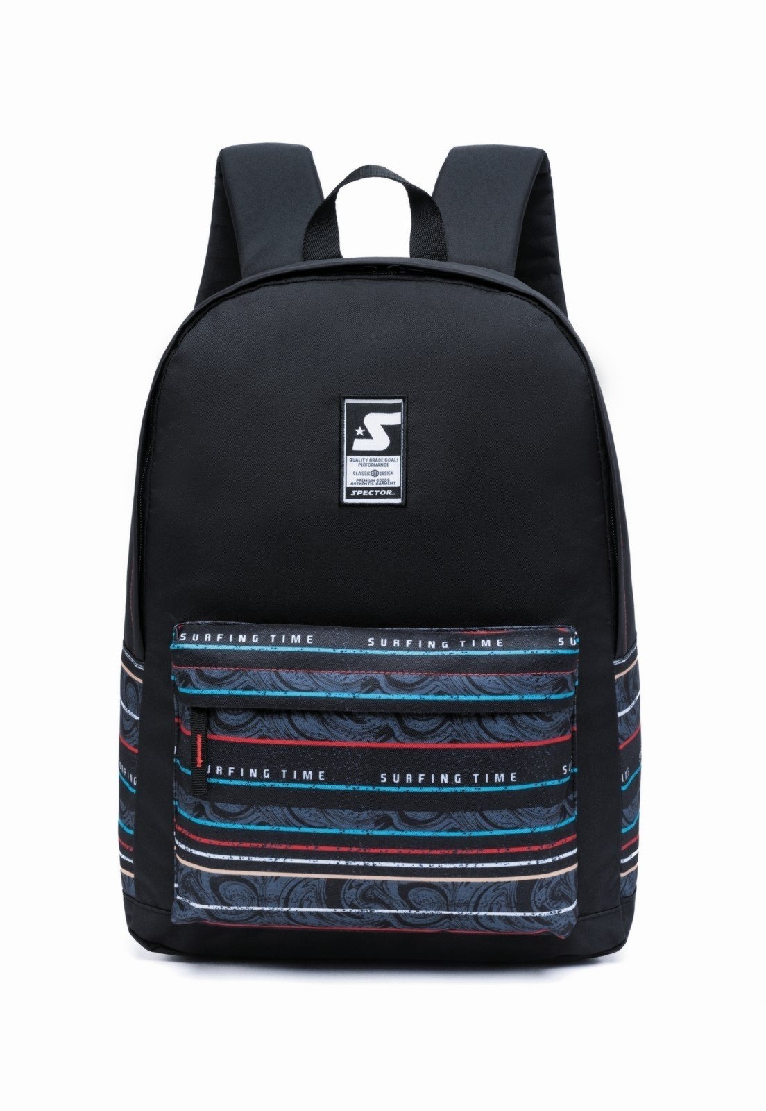 Imagem principal Infantil - Mochila Masculina Escolar Reforçada Casual Spector Espaçosa Casual Faculdade Spector preto