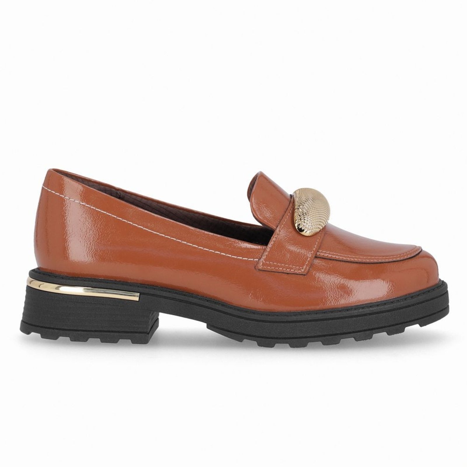 Imagem principal PICCADILLY MAXI - Sapato Loafer Gisa Anabela Médio Ocre Piccadilly marrom ocre