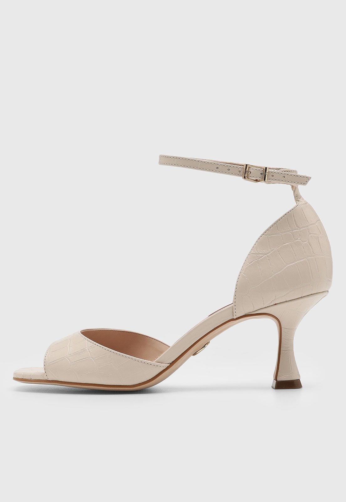 Imagem principal Sandália Feminina Jorge Bischoff Textura Croco Off-White Jorge Bischoff off-white white