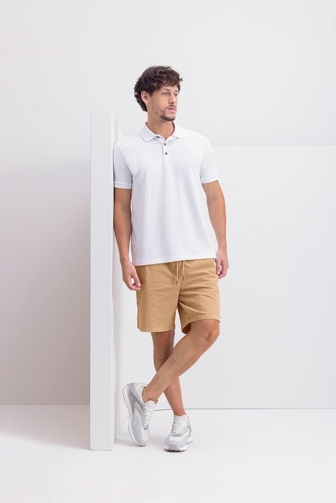 Imagem principal Camisa Polo Masculina Em Piquet Comfort Essendi Essendi branco