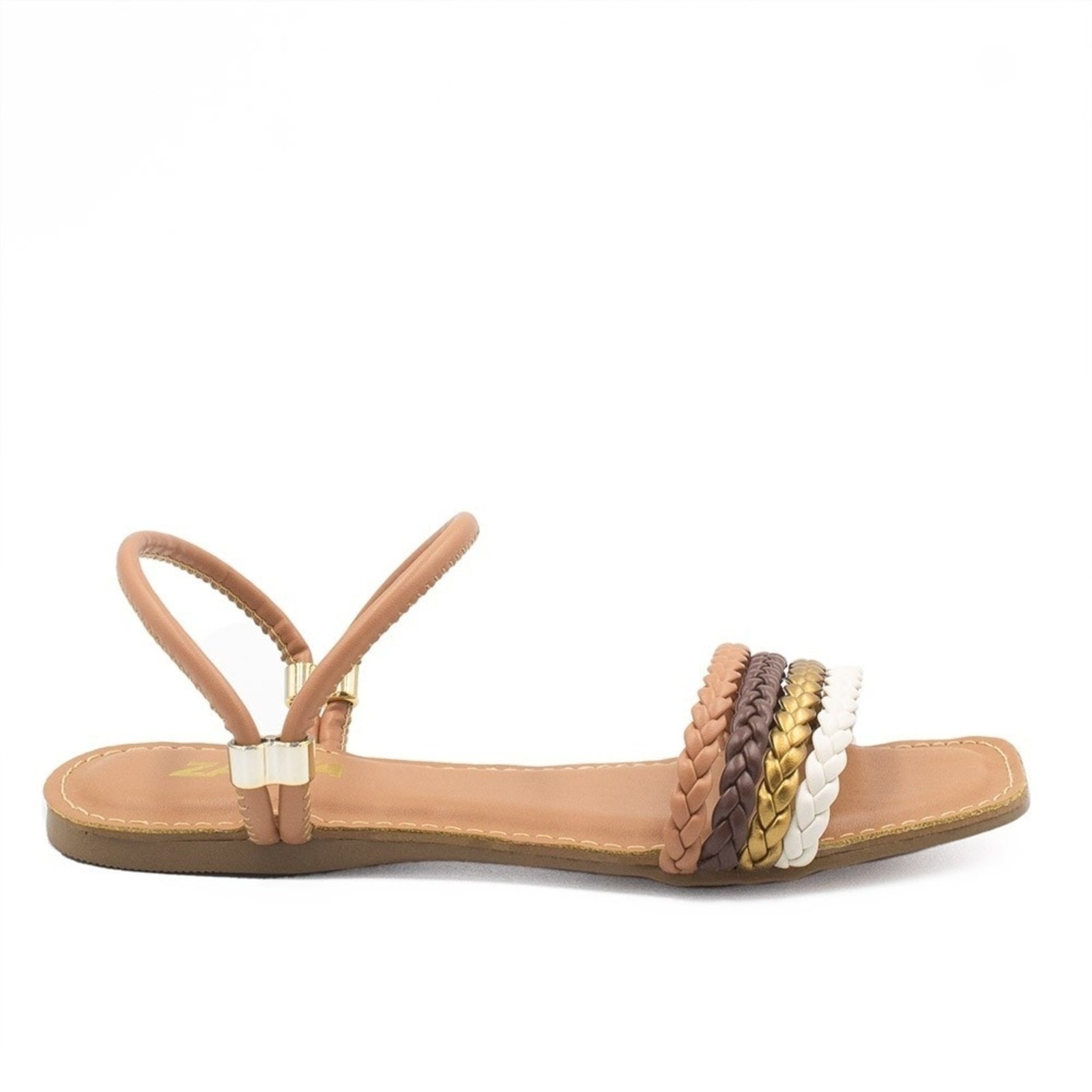 Imagem principal Rasteira Zatta Tiras Trançadas Blair ZATTA nude