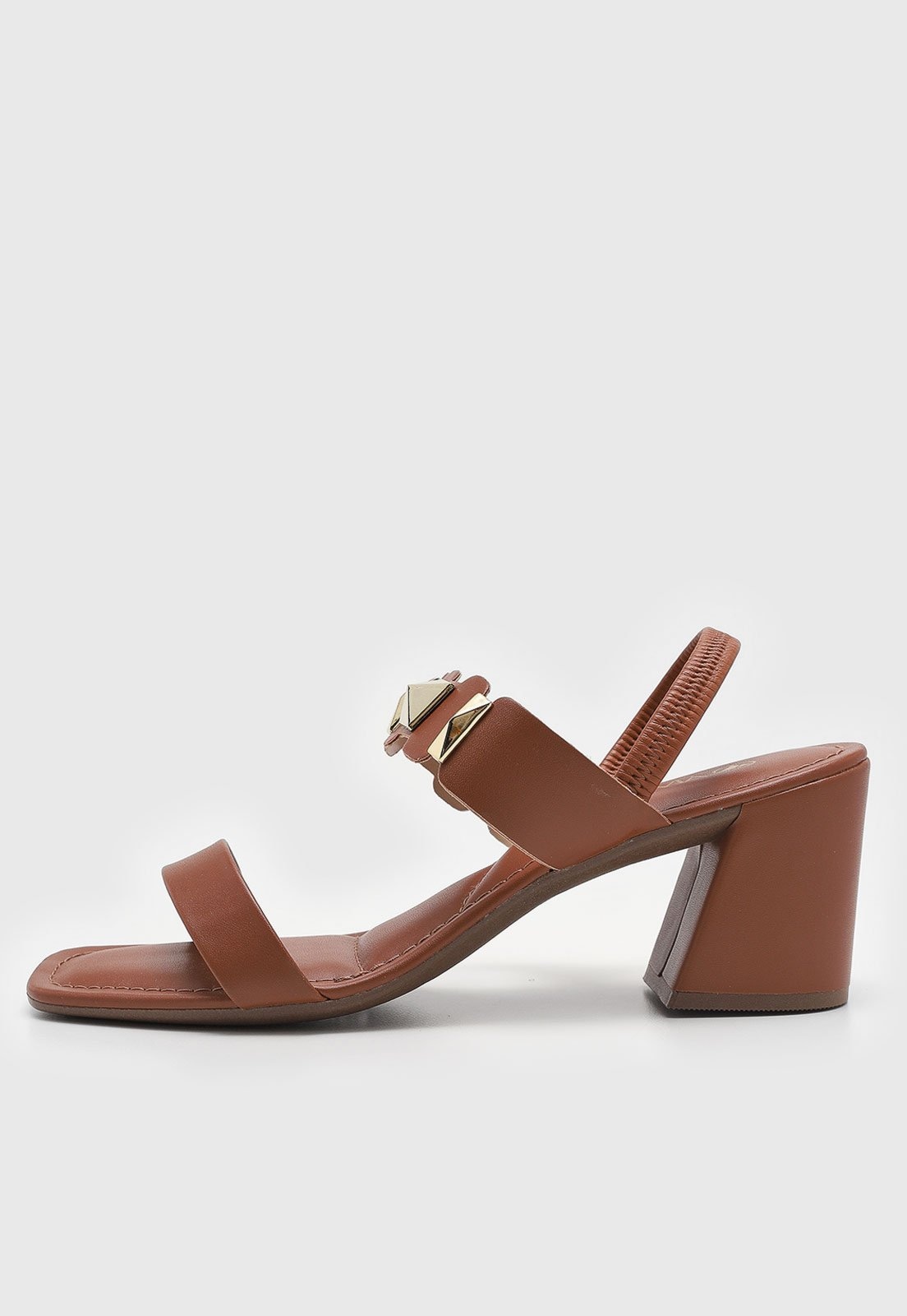 Imagem principal Sandália Feminina VIA UNO Salto Médio Bloco VIA UNO marrom