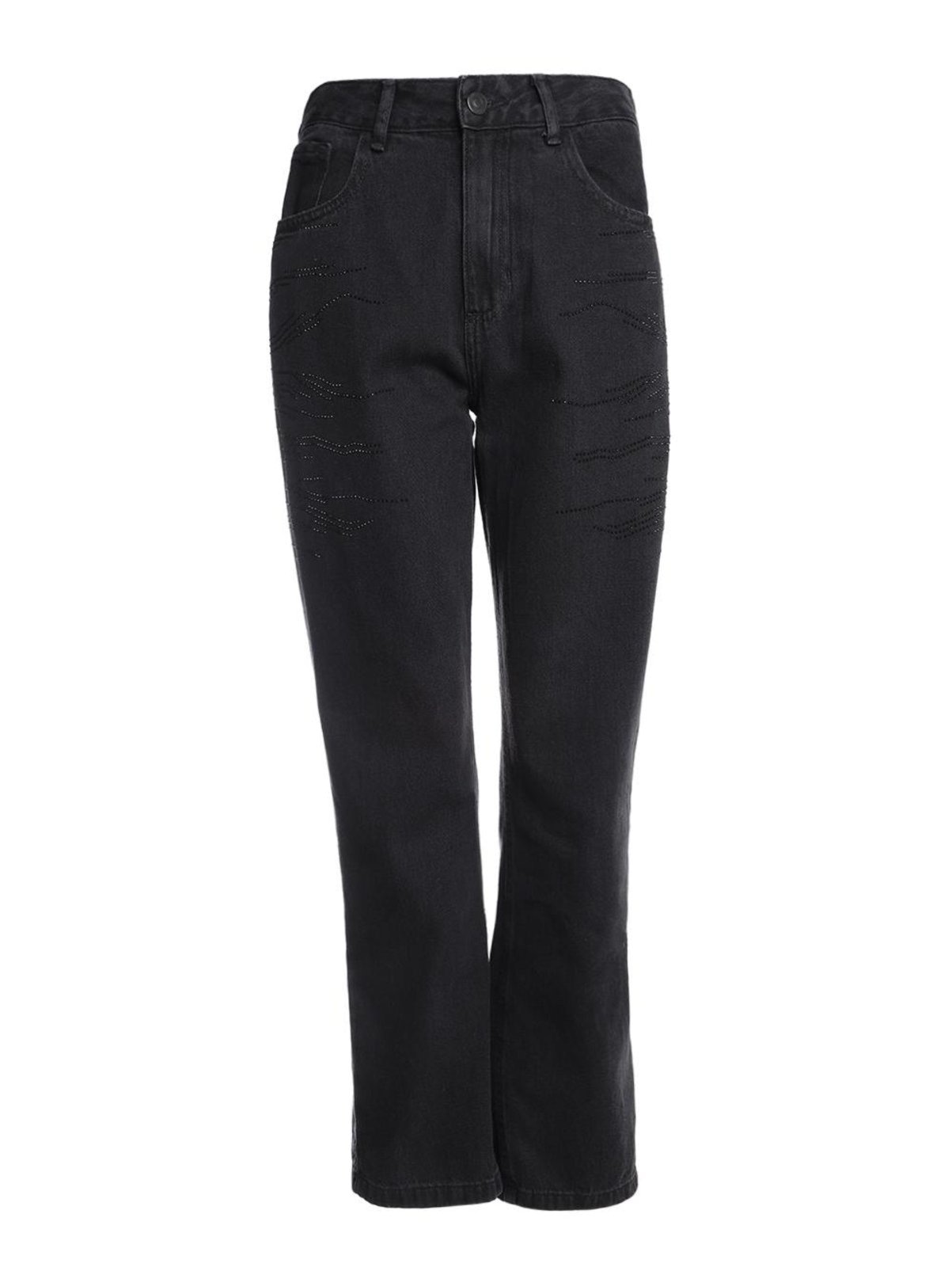 Imagem principal Calça Jeans Reta Brilhosa Autentique Feminina Autentique preto