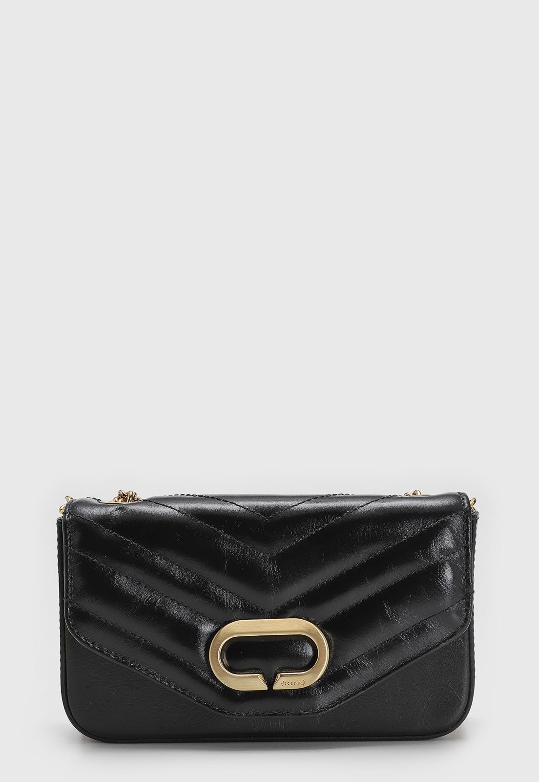 Imagem principal Bolsa Feminina Vicenza Matelassê Chevron Preta Vicenza preto