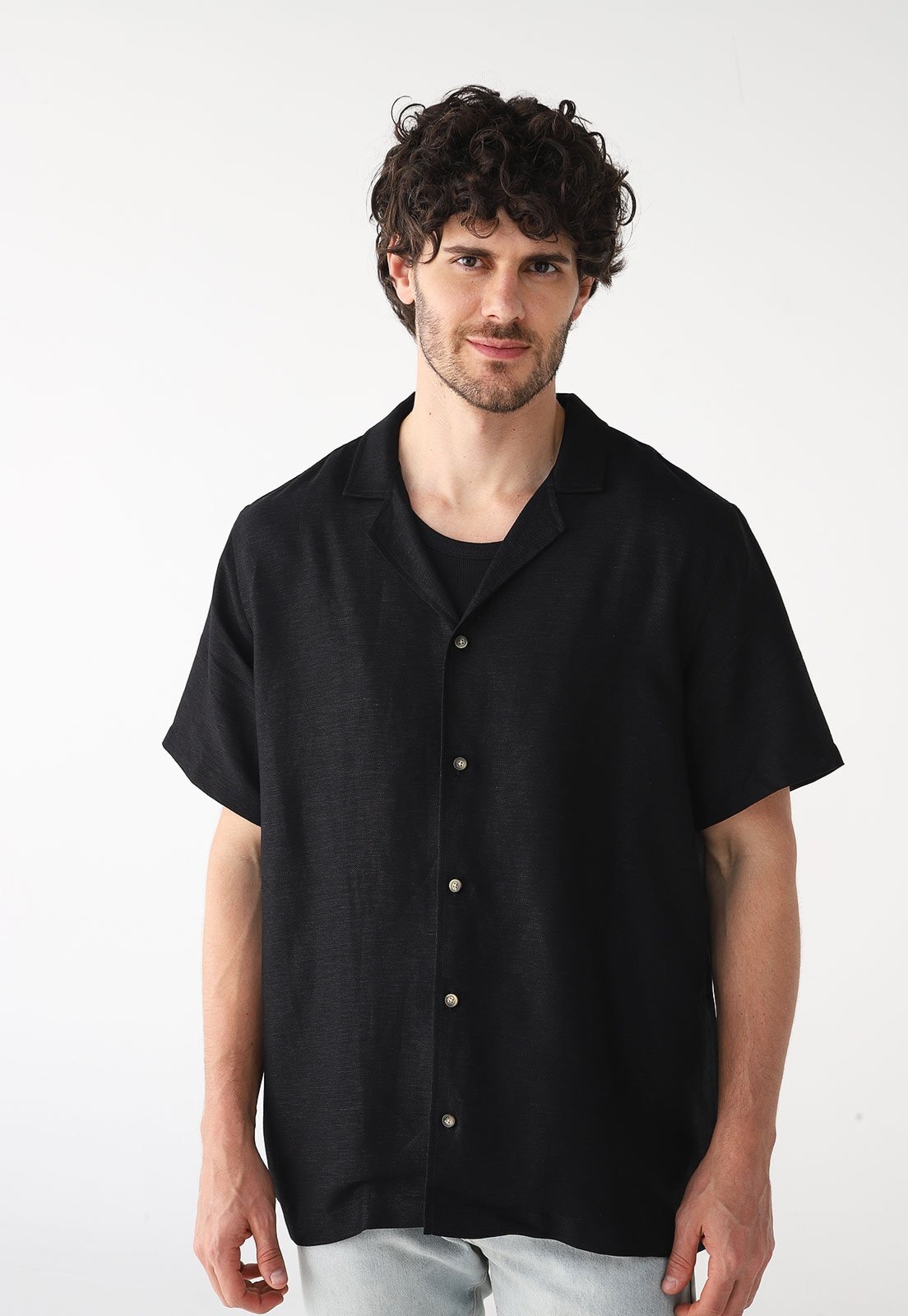 Imagem principal Camisa Colcci Oversized Lisa Preta Colcci preto