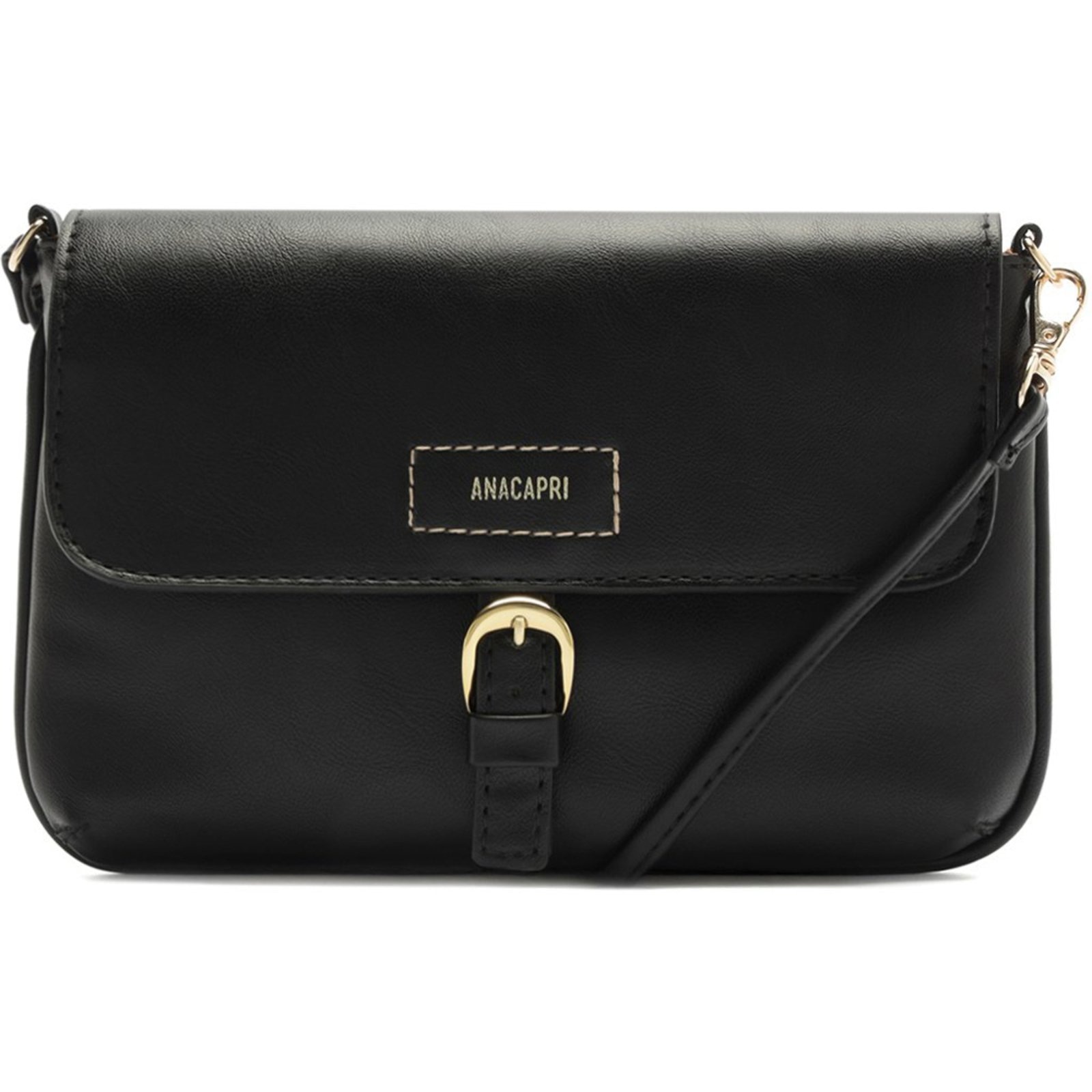 Imagem principal Bolsa Crossbody Anacapri Fivela Feminino Anacapri preto