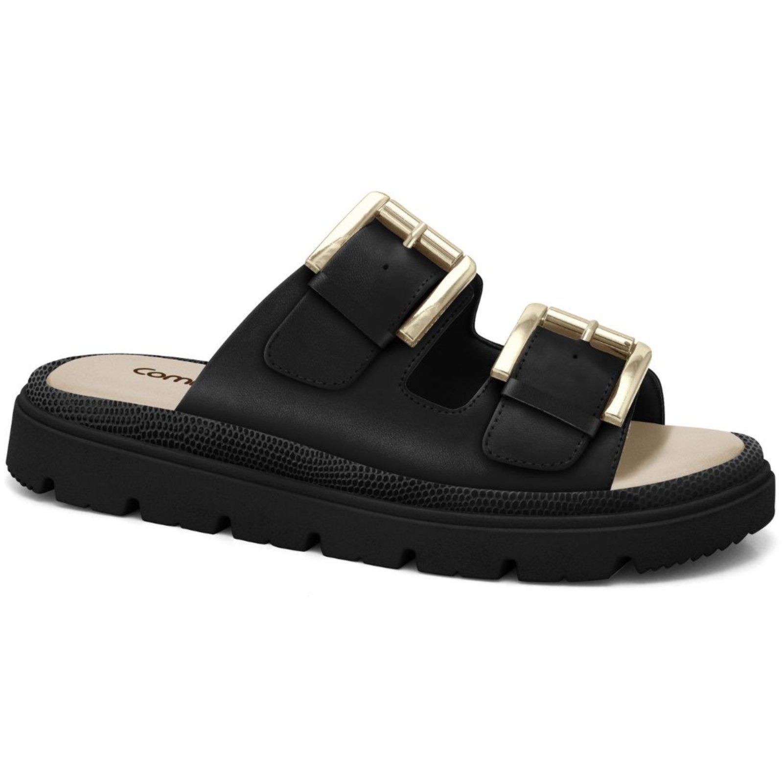 Imagem principal Chinelo Feminino Comfortflex Fivela Flatform 244 Comfortflex preto
