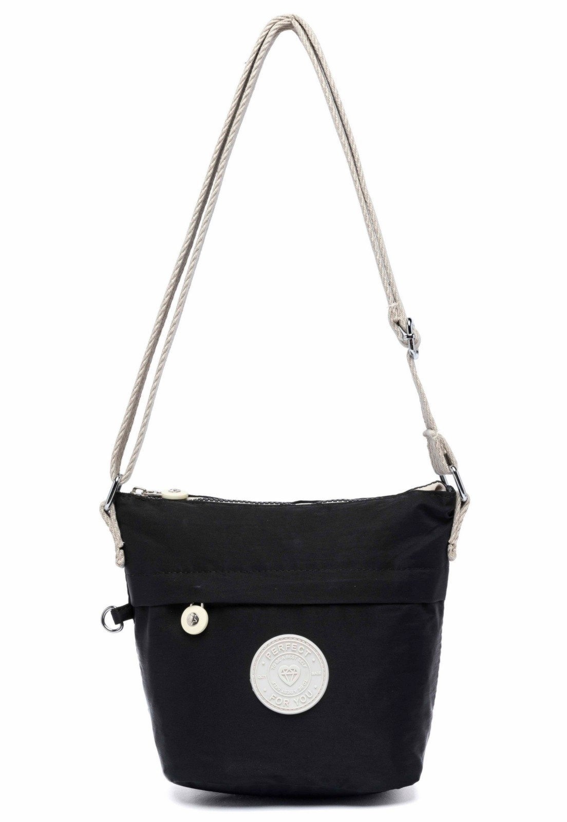 Imagem principal Bolsa Tiracolo Feminina Transversal Reforçada 3 Litros Perfect For You preto