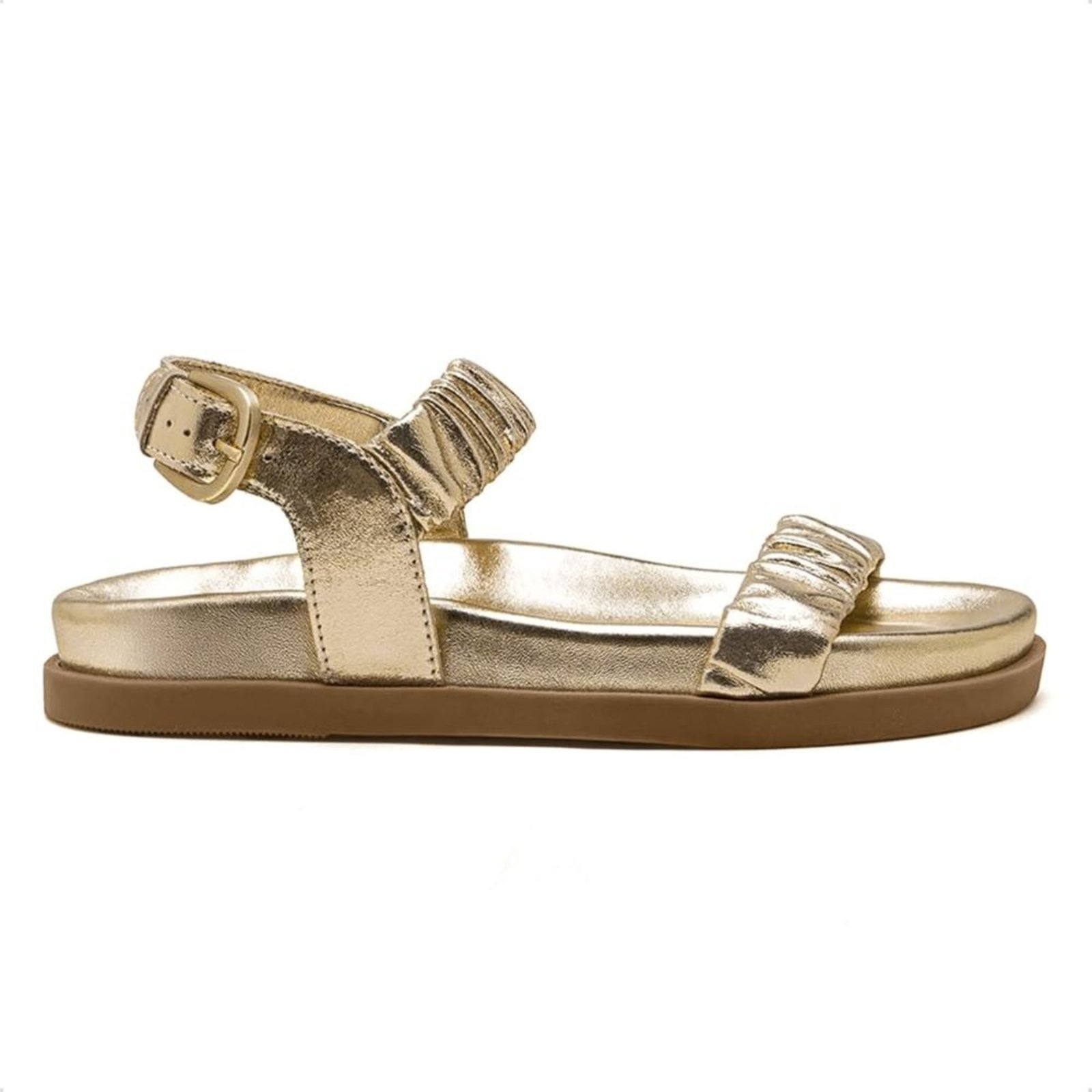Imagem principal Sandália de Couro Democrata Papete Feminina Iris 633102 DEMOCRATA dourado