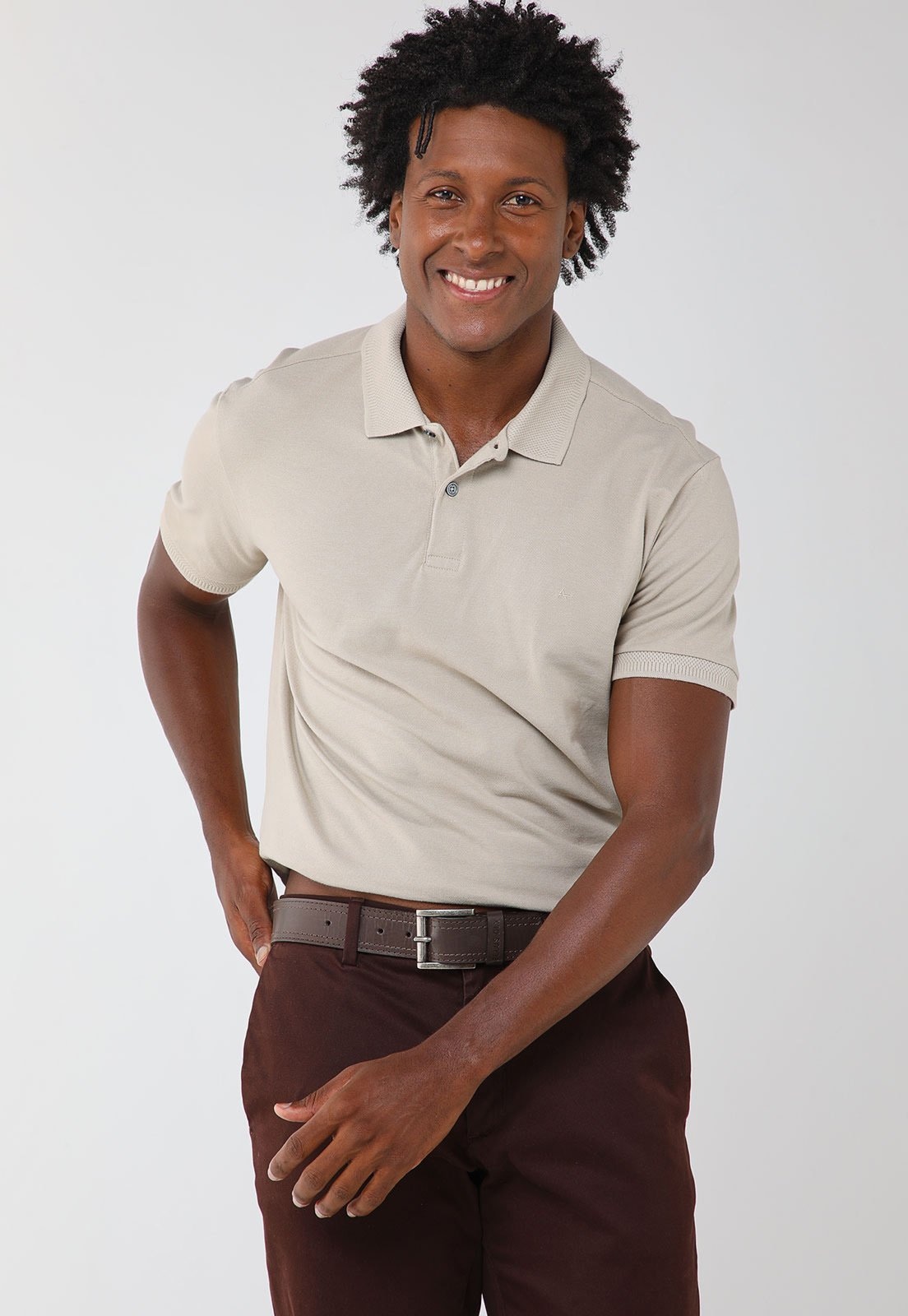 Imagem principal Polo Masculina Aramis Gola Polo Aramis bege
