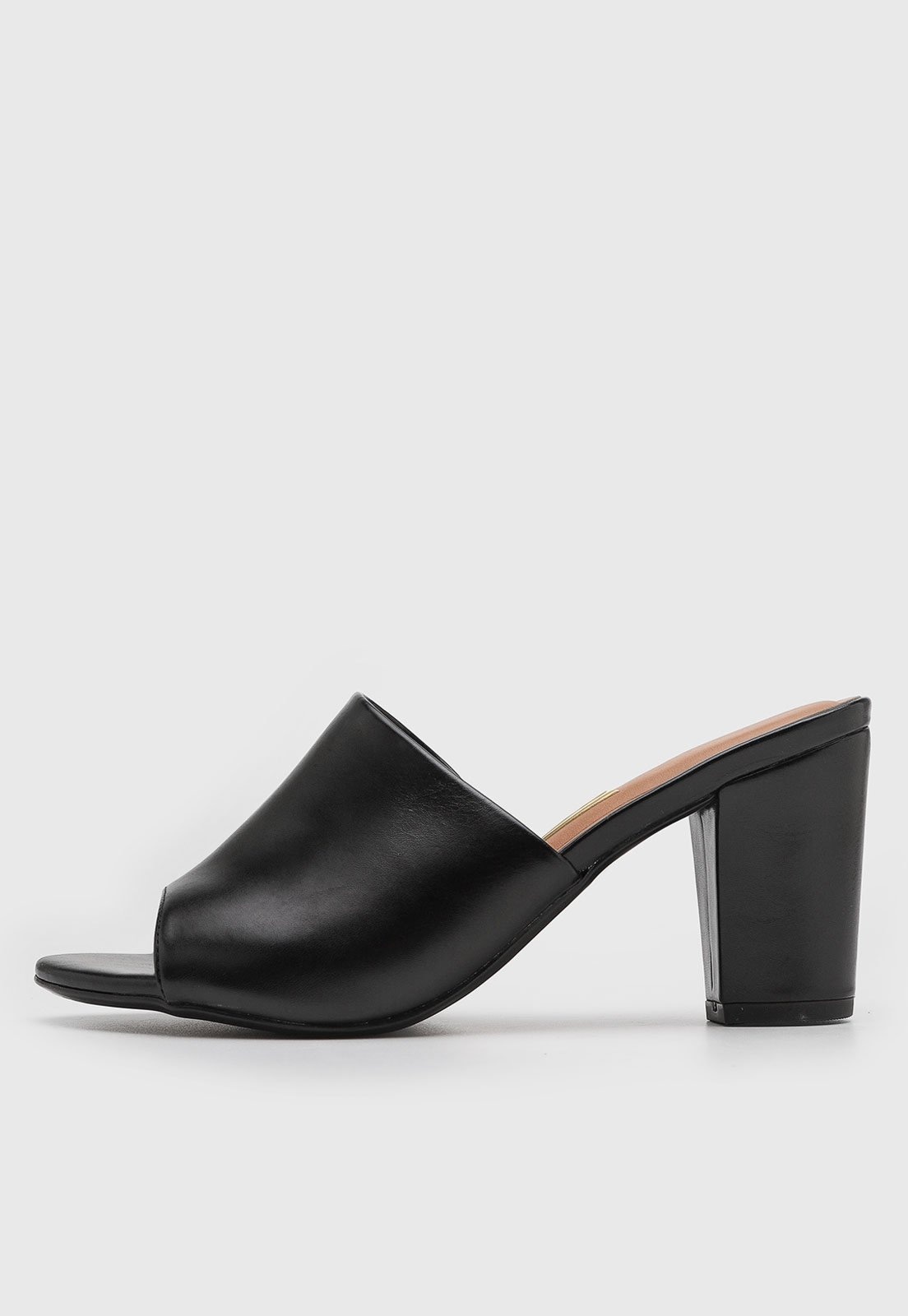 Imagem principal Sandália Feminina Vizzano Salto Bloco Bico Quadrado Preta VIZZANO preto