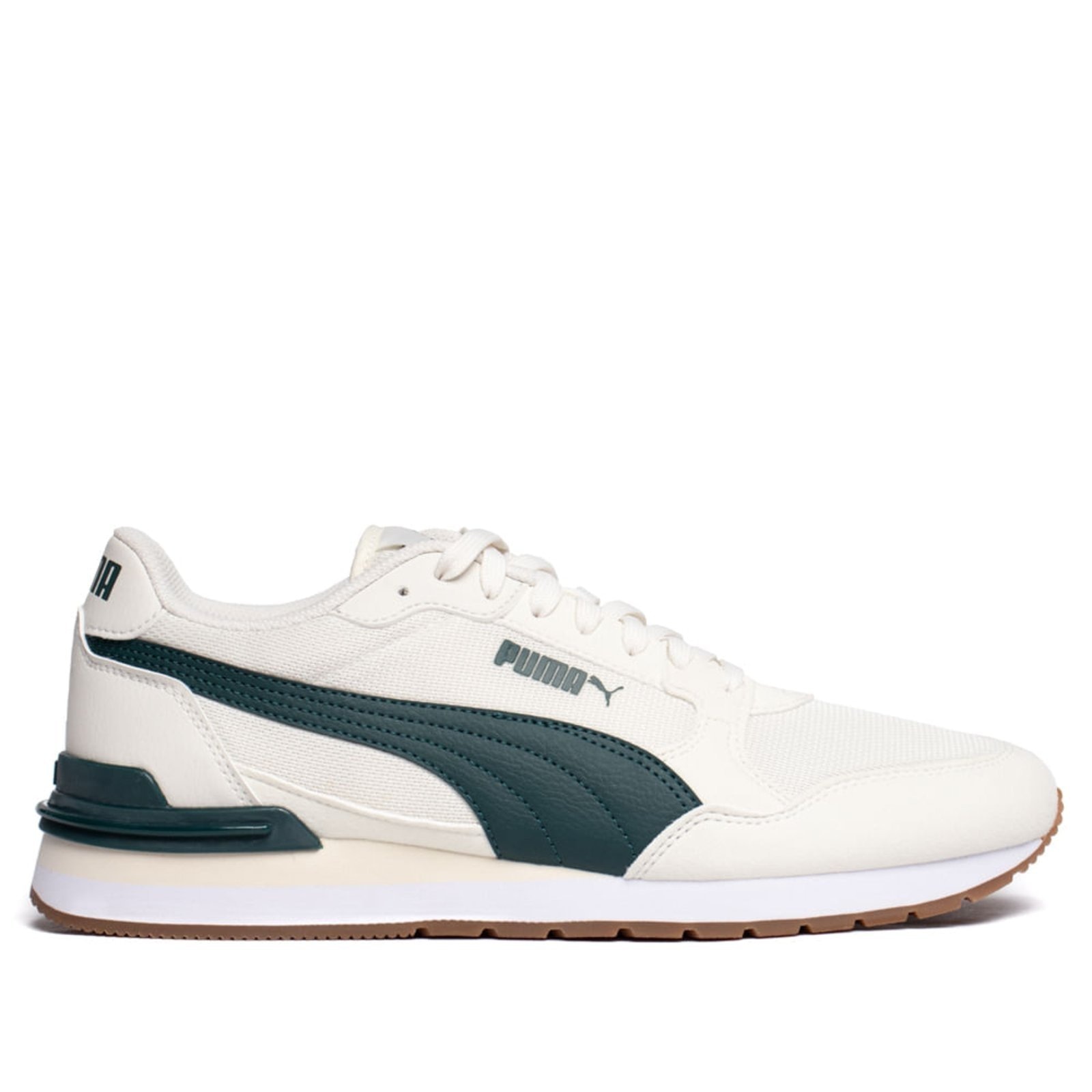Imagem principal Tênis Masculino Puma ST Runner V4 Mesh Off White/Verde Puma off-white white