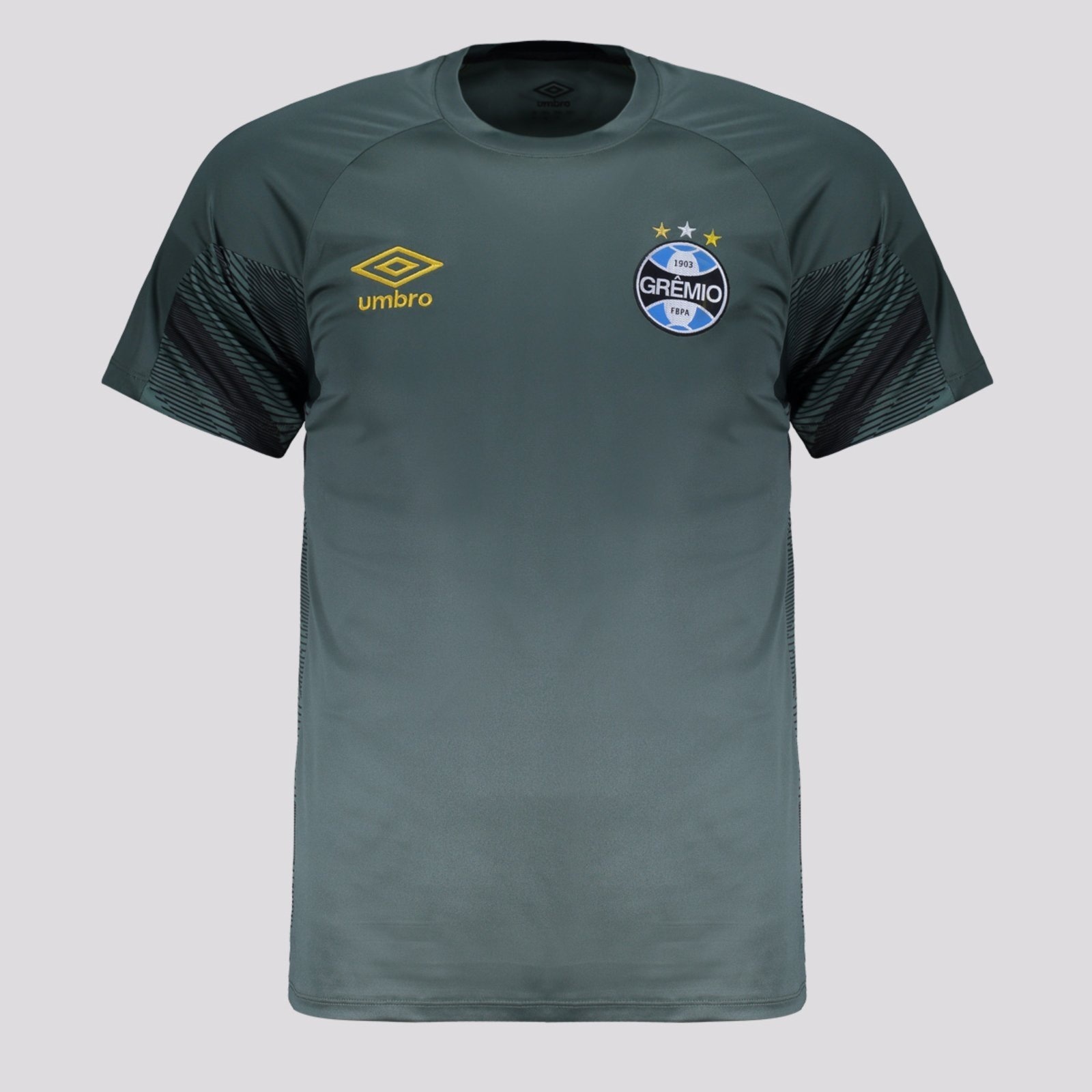 Imagem principal Camisa Umbro Grêmio Goleiro 2025 e Preta Umbro marrom