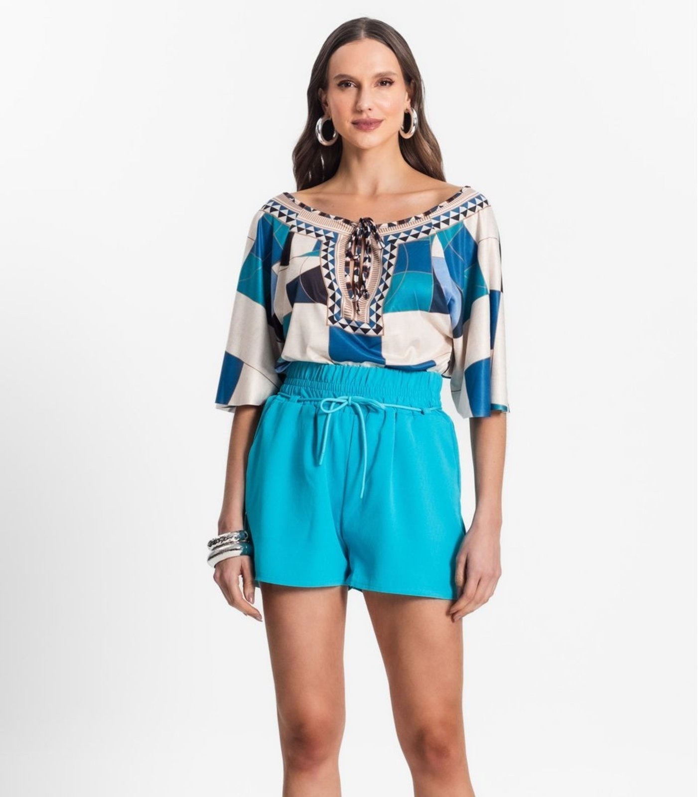 Imagem principal Shorts Feminino De Poá Light Endless Endless azul