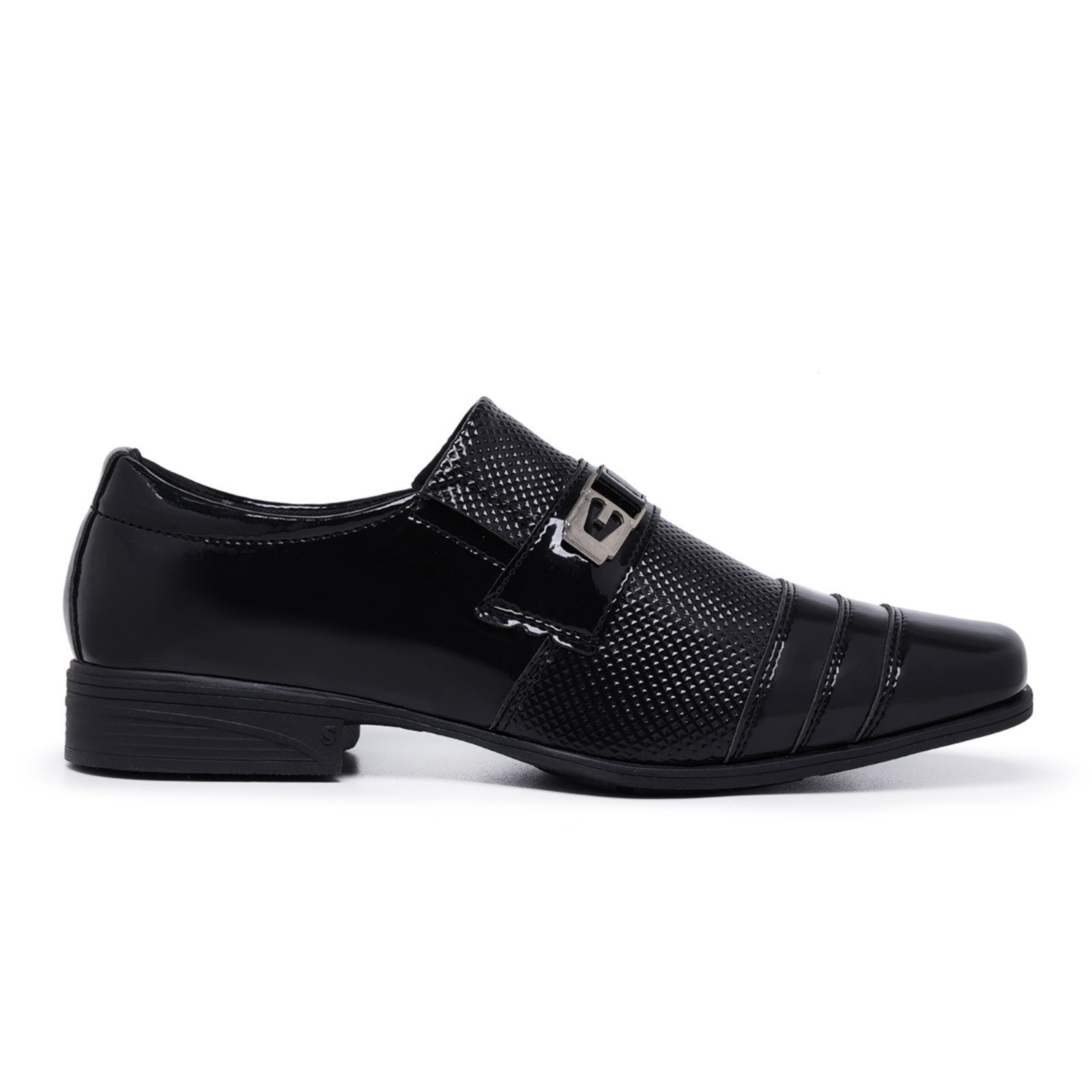 Imagem principal Sapato Social Masculino Calce Fácil Verniz Casamento Padrinho Schiareli 833 Verniz Schiareli preto