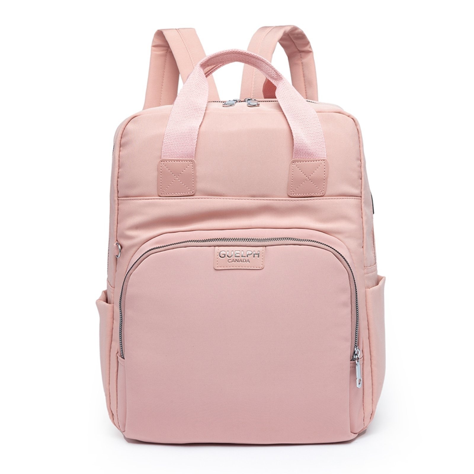 Imagem principal Mochila Multifuncional Feminina Viagem Usb Cinza/Rosa GUELPH cinza rosa