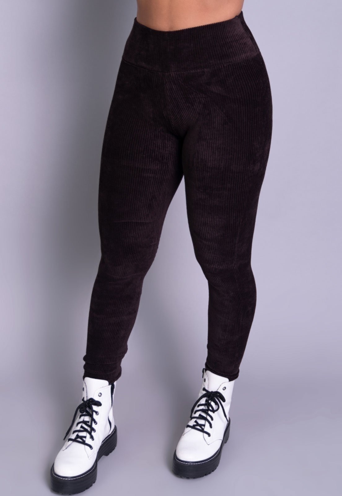 Imagem principal Calça Legging Serra e Mar Modas Veludo Cotelê SERRA E MAR MODAS marrom