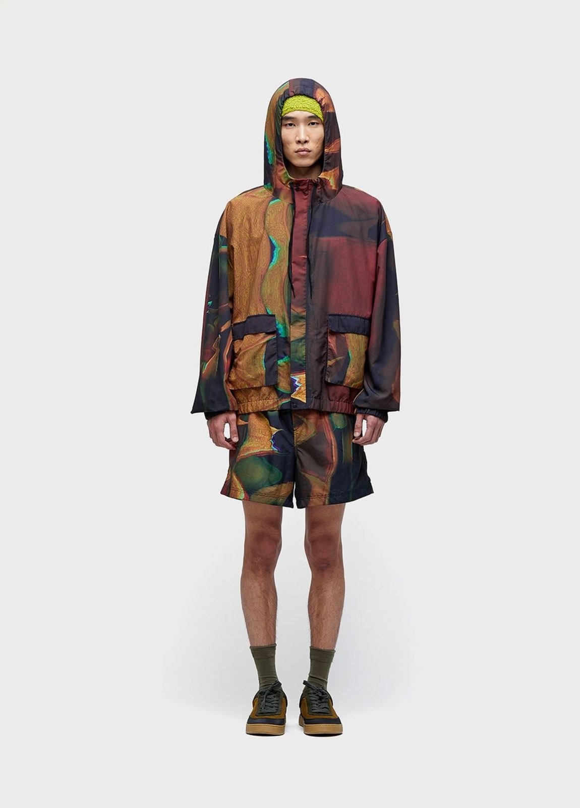 Imagem principal Bermuda over rose glitch Osklen preto rose