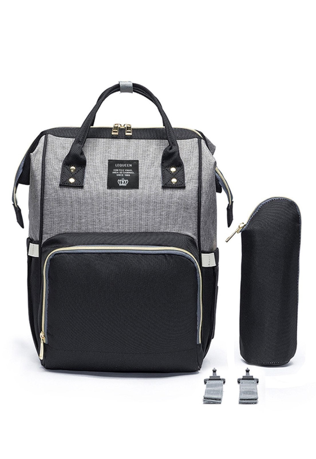 Imagem principal Mochila Bolsa Maternidade Lequeen cinza
