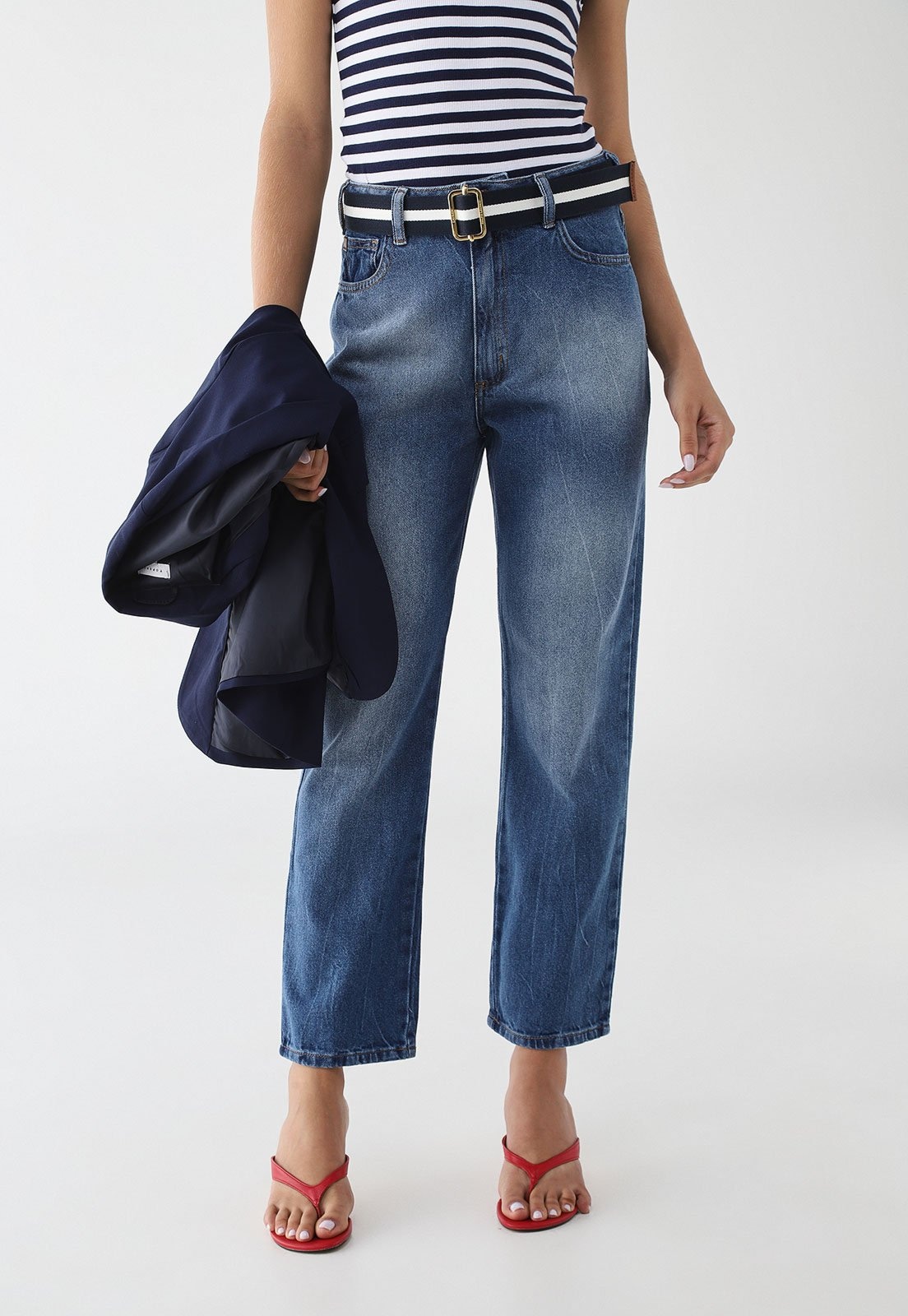 Imagem principal Calça Jeans Feminina Forum Reta Médio Forum azul