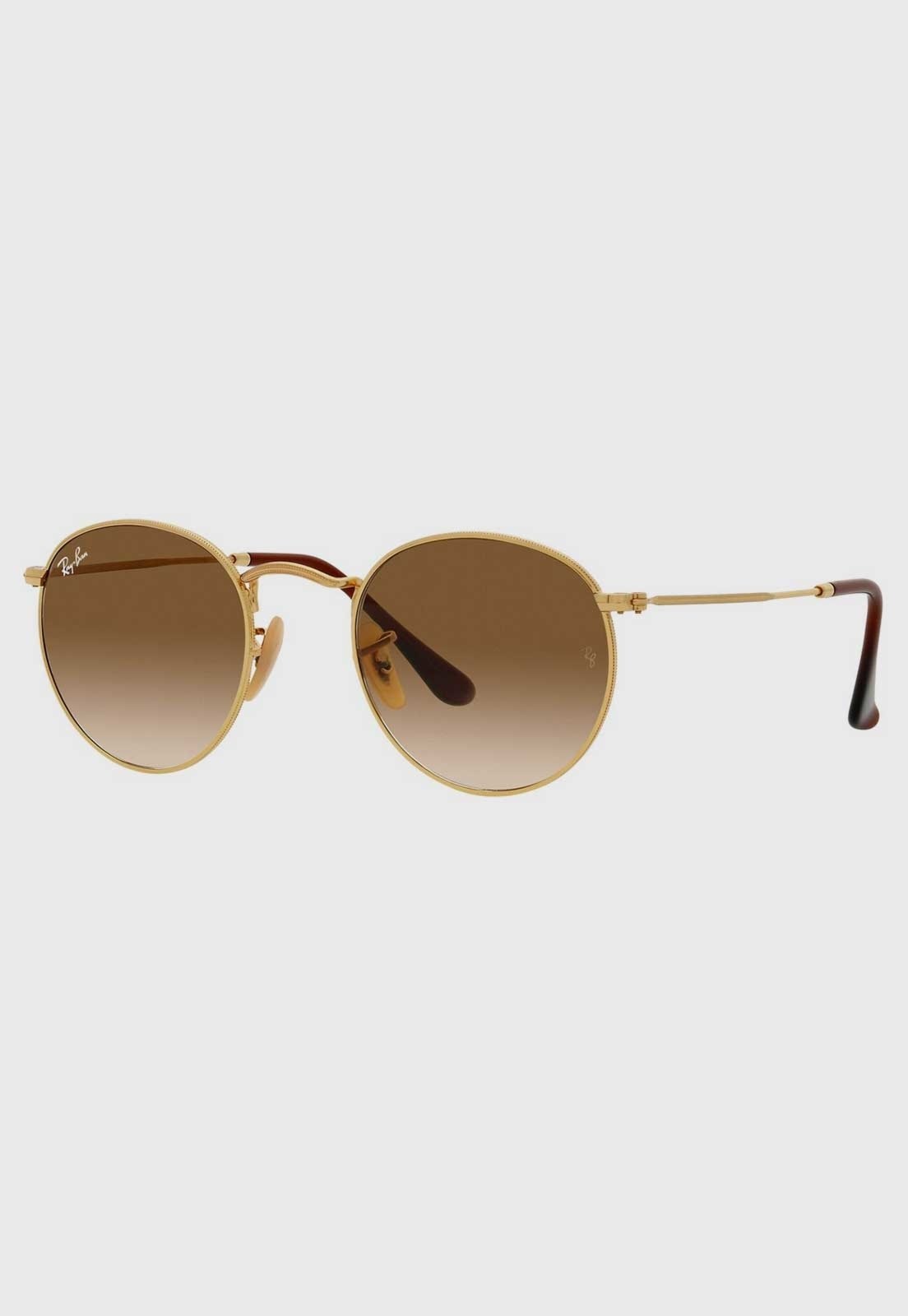 Imagem principal Óculos de Sol Masculino Ray-Ban Armação Redonda Metal Marrom Degradê Ray-Ban dourado