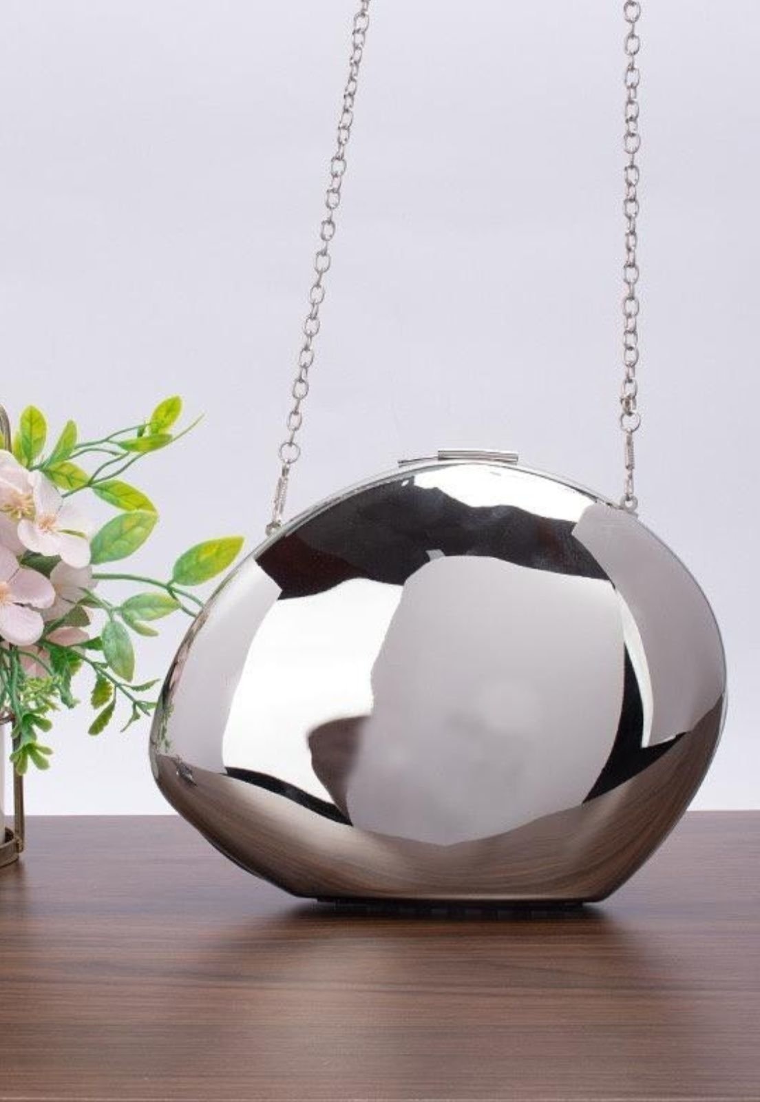 Imagem principal Bolsa Clutch Festa Metalizada Organic Elegante Za.ra Cia do Vestido Cia do Vestido prata