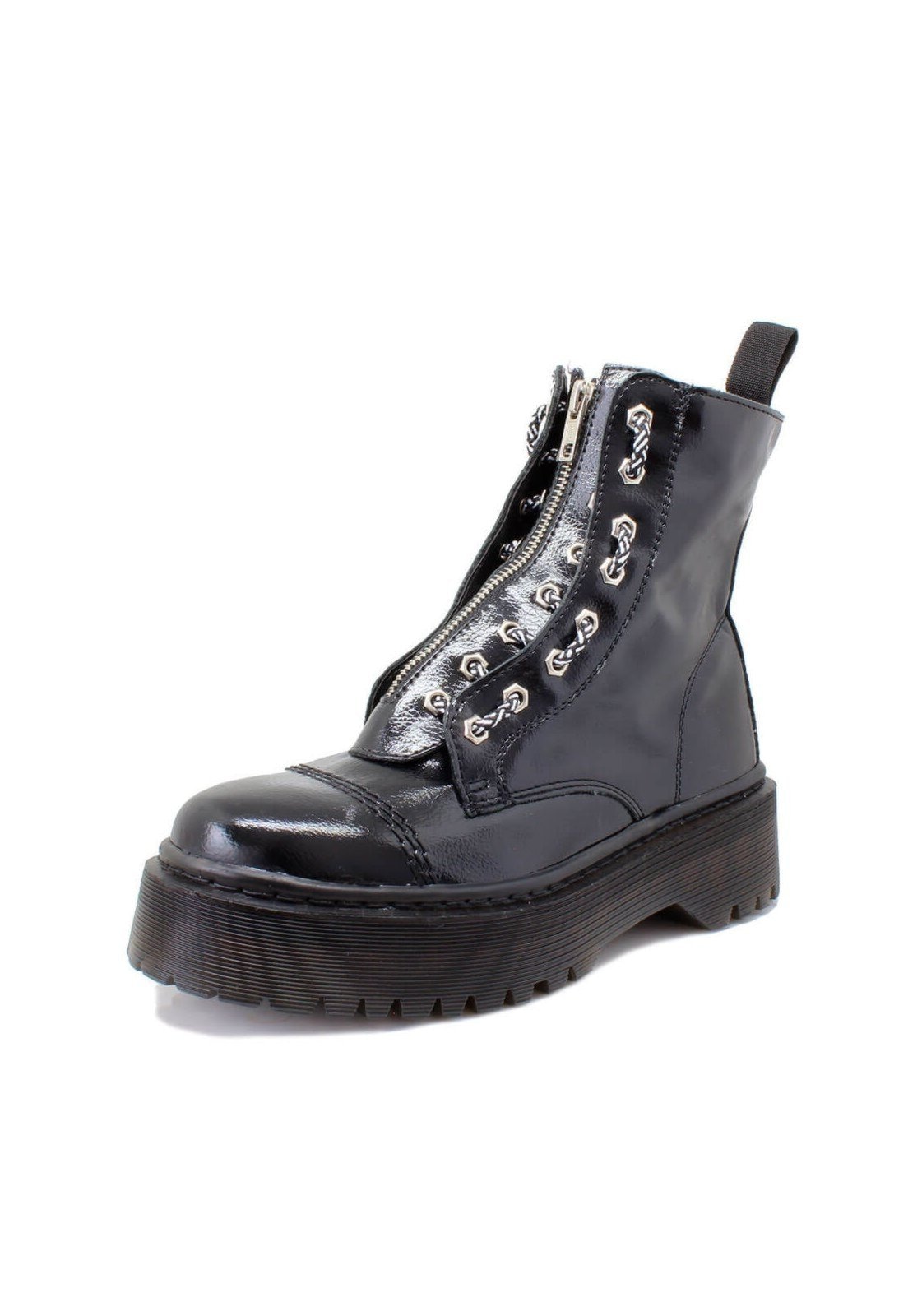 Imagem principal Coturno Tratorado Lizzy Estilo Veggie Croco ESTILO VEGGIE SHOES preto