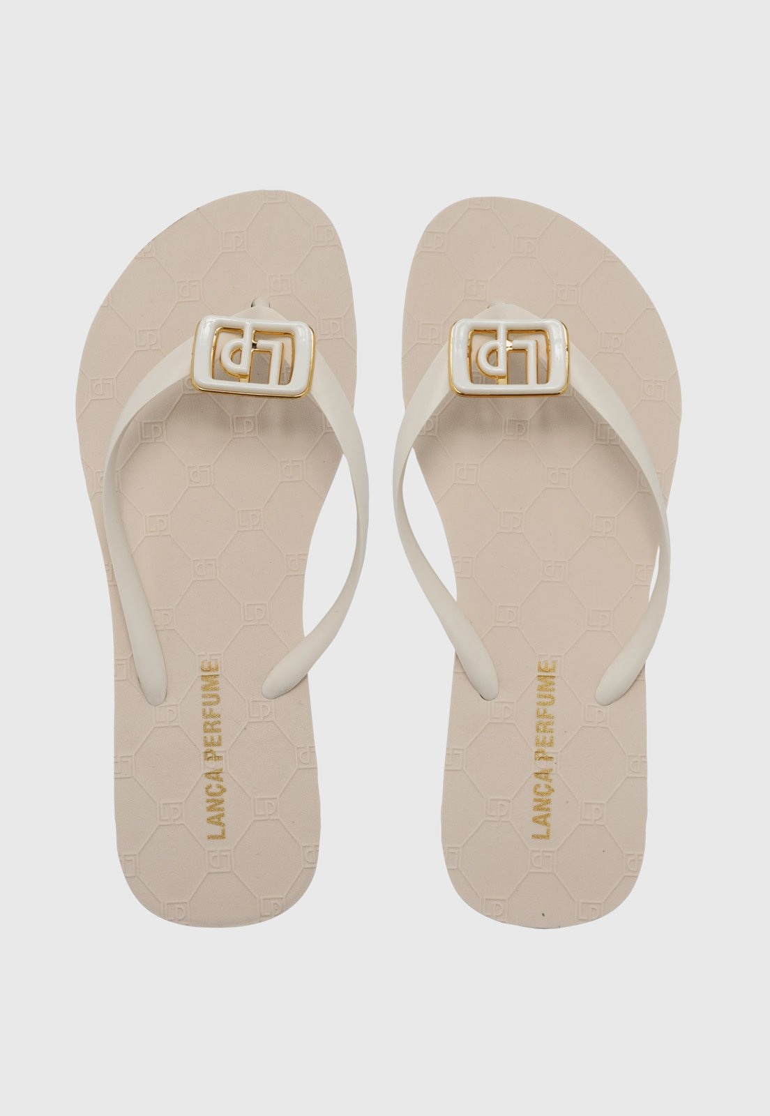 Imagem principal Chinelo Feminino Lança Perfume Dedo Monograma Off-White Lança Perfume off-white white