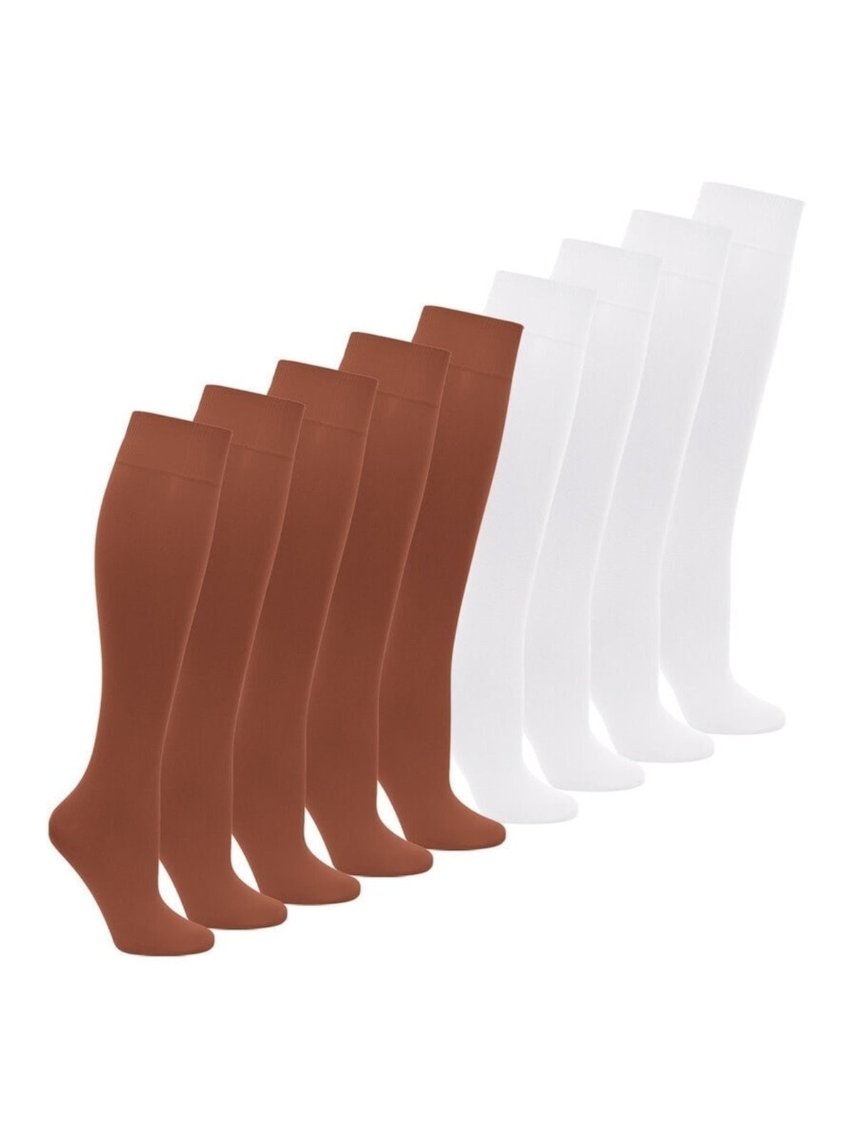 Imagem principal Kit 9 Pares de Meias 3/4 Fio 40 Opaca Loba Lupo bege