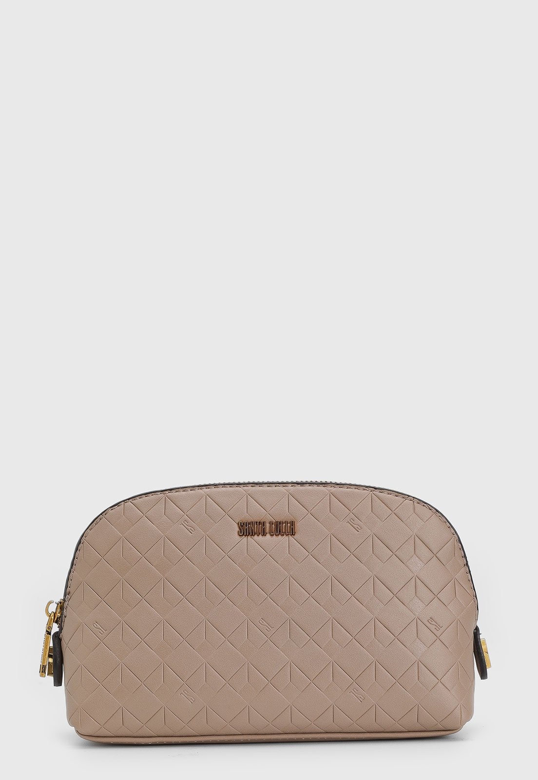 Imagem principal Necessaire Santa Lolla Matelassê Geométrico Santa Lolla bege