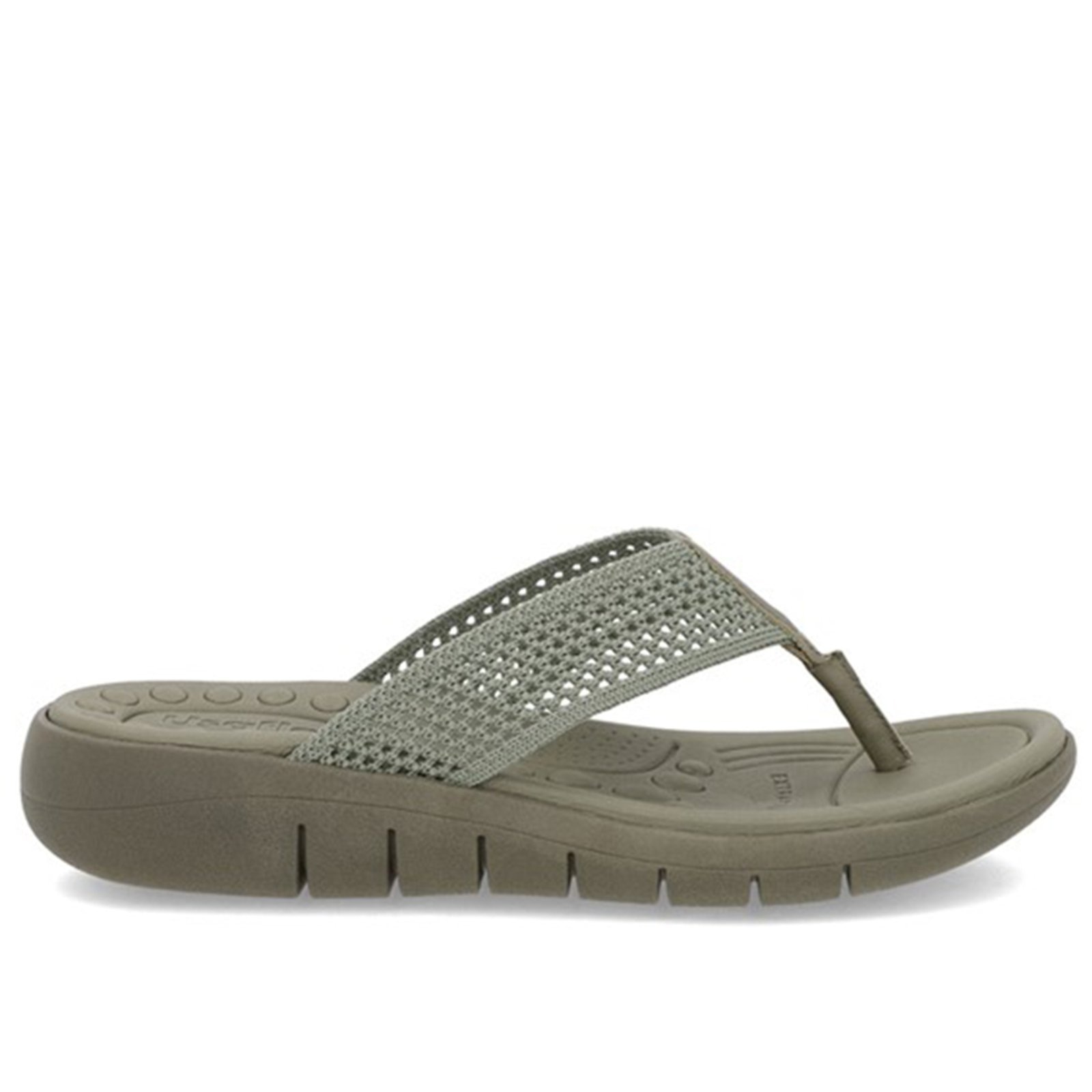 Imagem principal Chinelo Usaflex Salto Rasteiro Tricot Confortável Militar-003 Usaflex verde militar