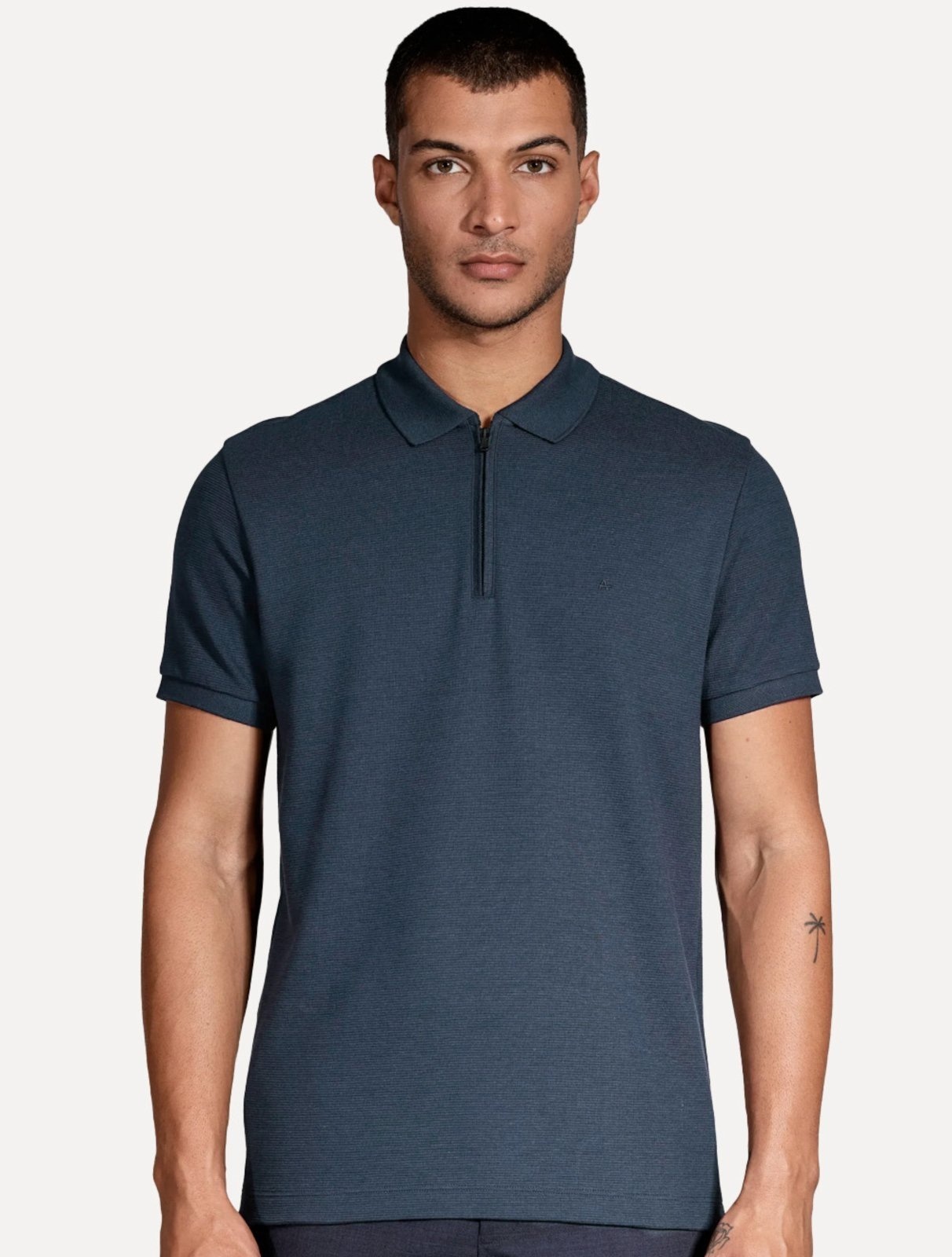 Imagem principal Polo Aramis Masculina Ottoman Ziper Aramis azul marinho