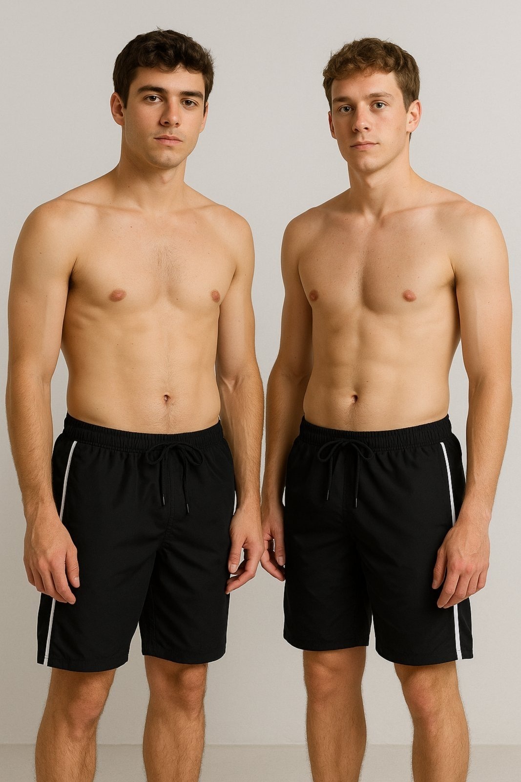 Imagem principal Kit Com 2 Bermudas Tactel D Bell Outlet Fashion Sport Masculina Preta D BELL OUTLET FASHION preto