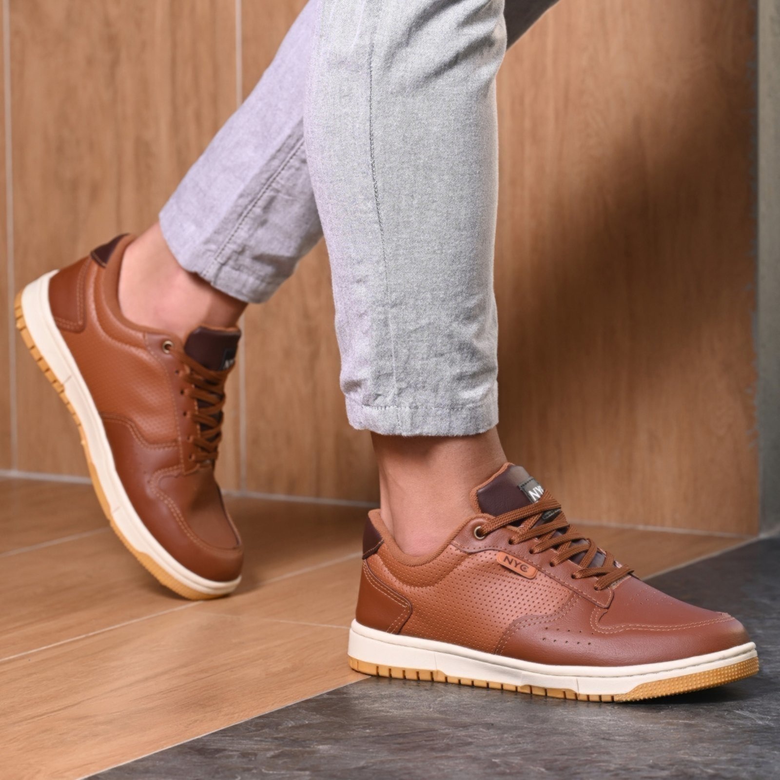 Imagem principal Sapatenis Masculino Casual Original Nyc Shoes NYC NEW YORK CITY SHOES marrom