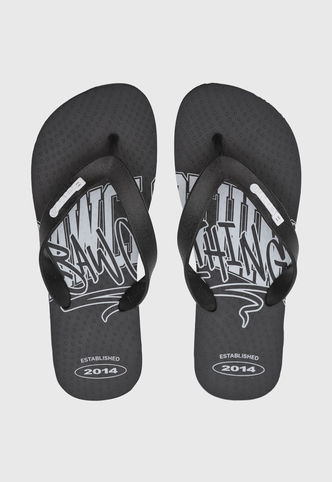 Imagem principal Chinelo Masculino BAW Estampa Gráfica BAW preto