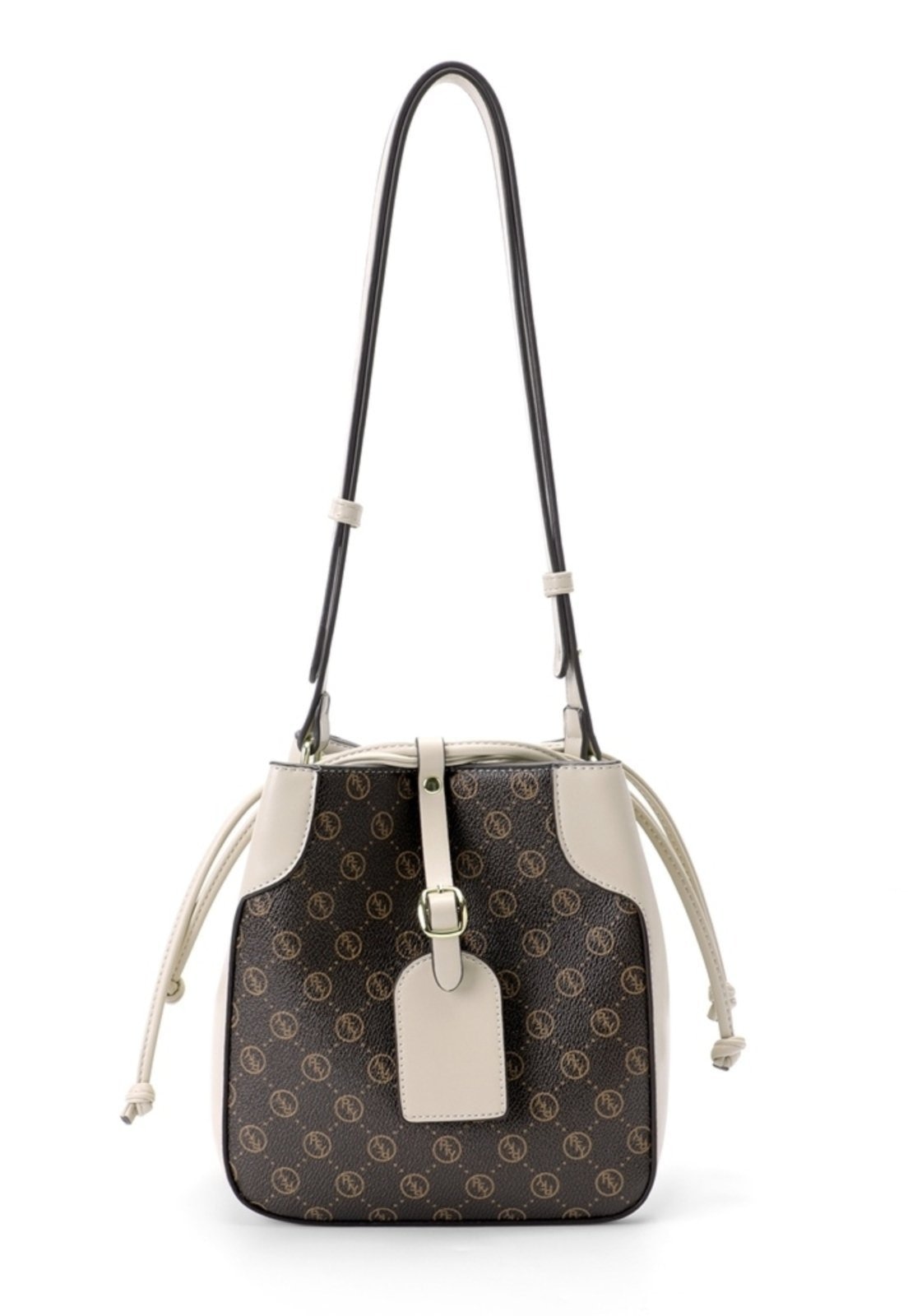 Imagem principal Bolsa Saco Transversal Couro Reforçada Feminina Espaçosa Perfect For You off-white