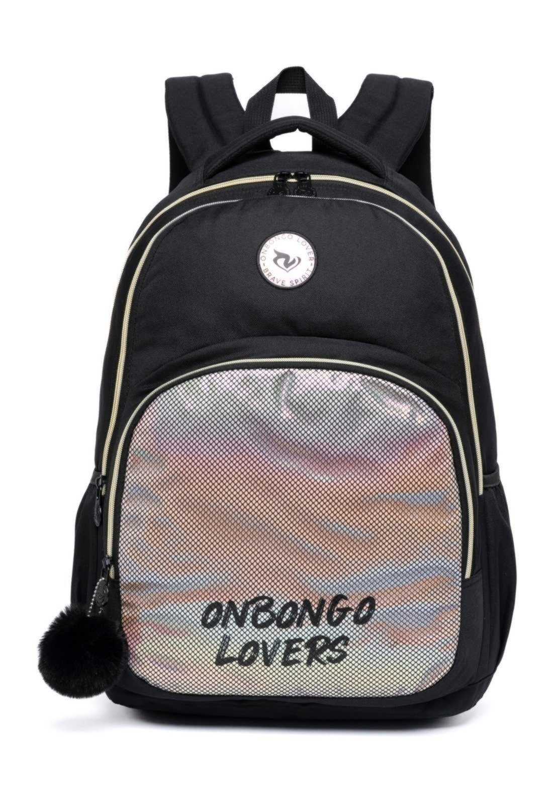 Imagem principal Mochila Onbongo Feminina Bolsa Escolar Notebook Original Dia a Dia Onbongo preto